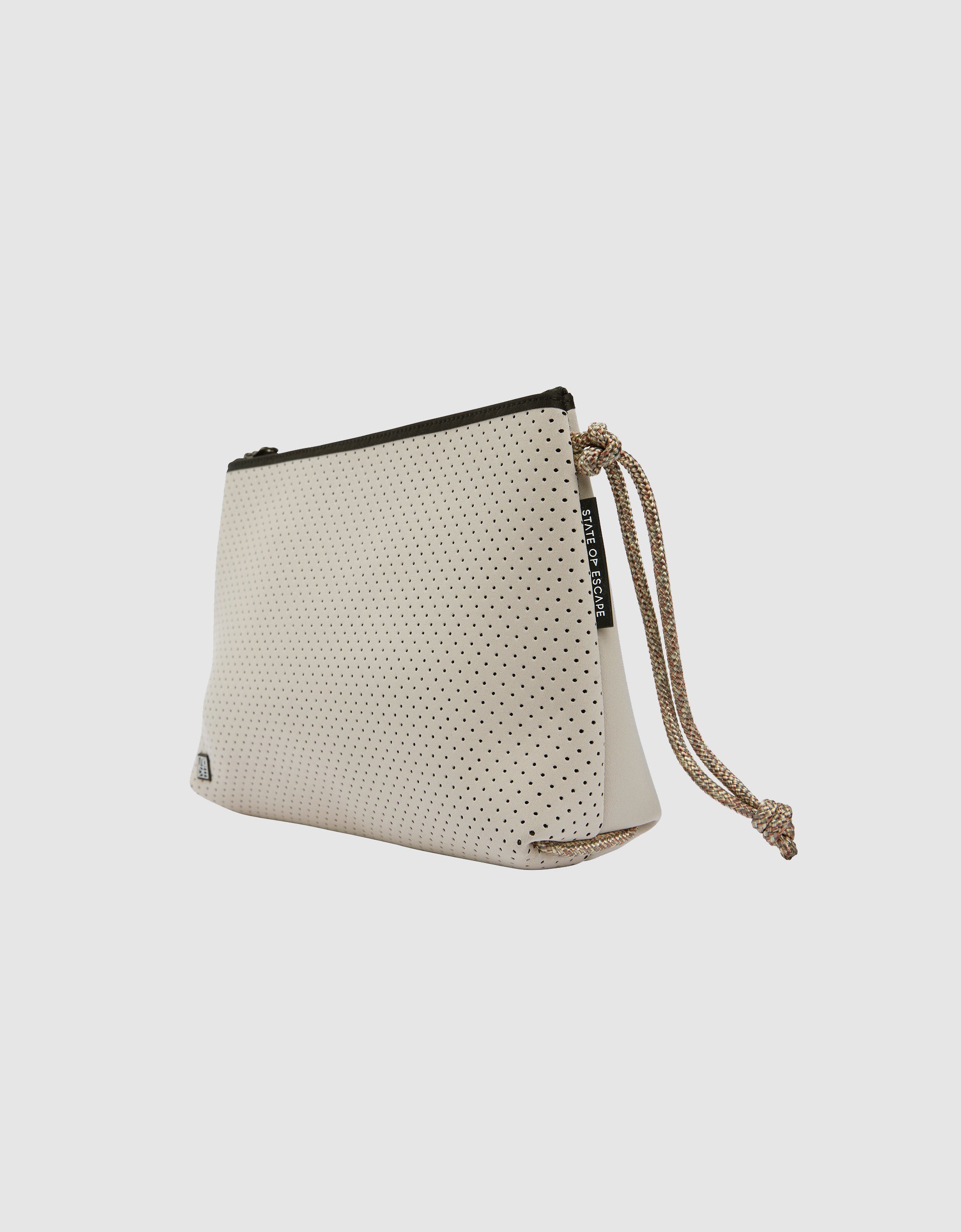 Everyday large pouch in stone