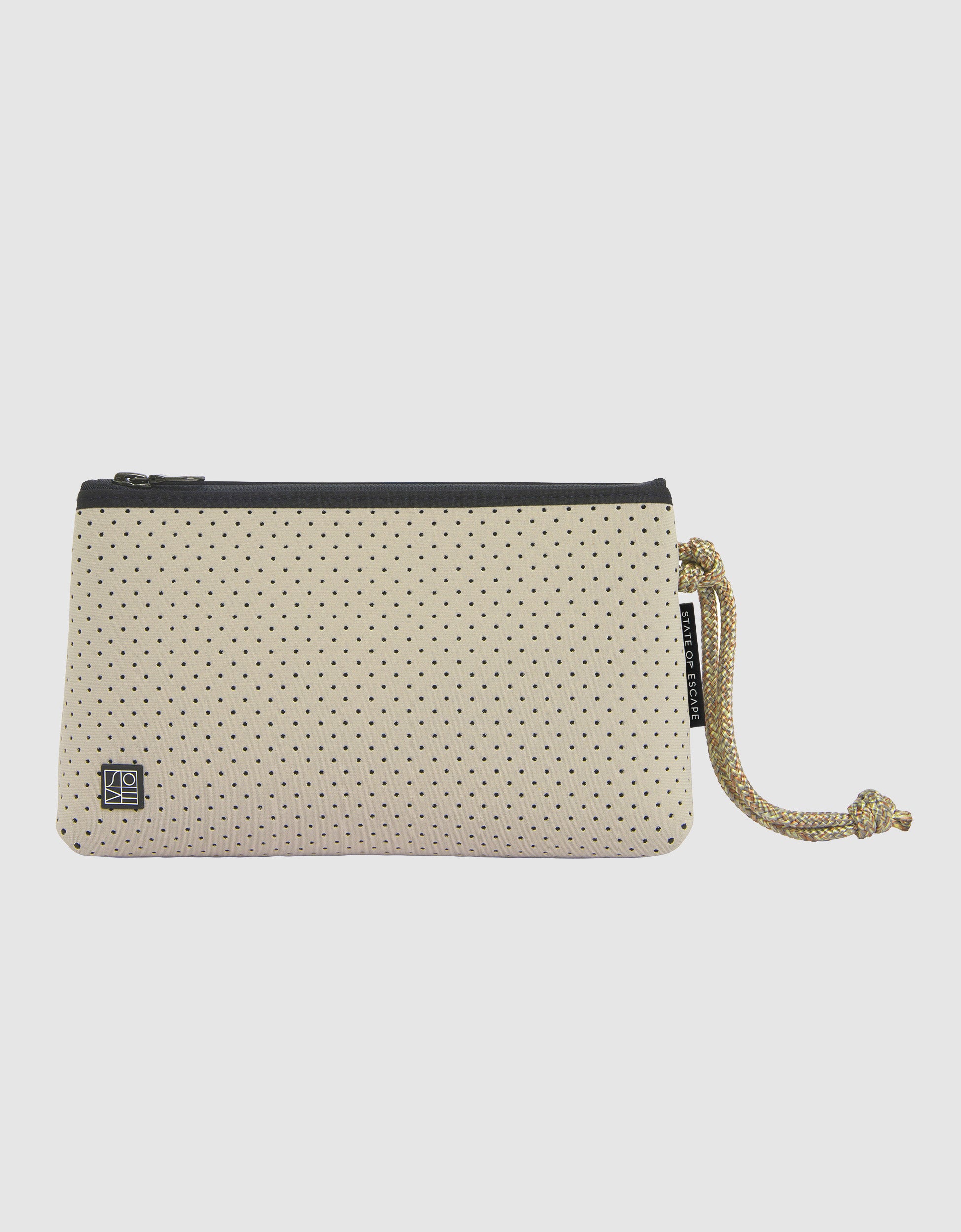 Everyday medium pouch in stone