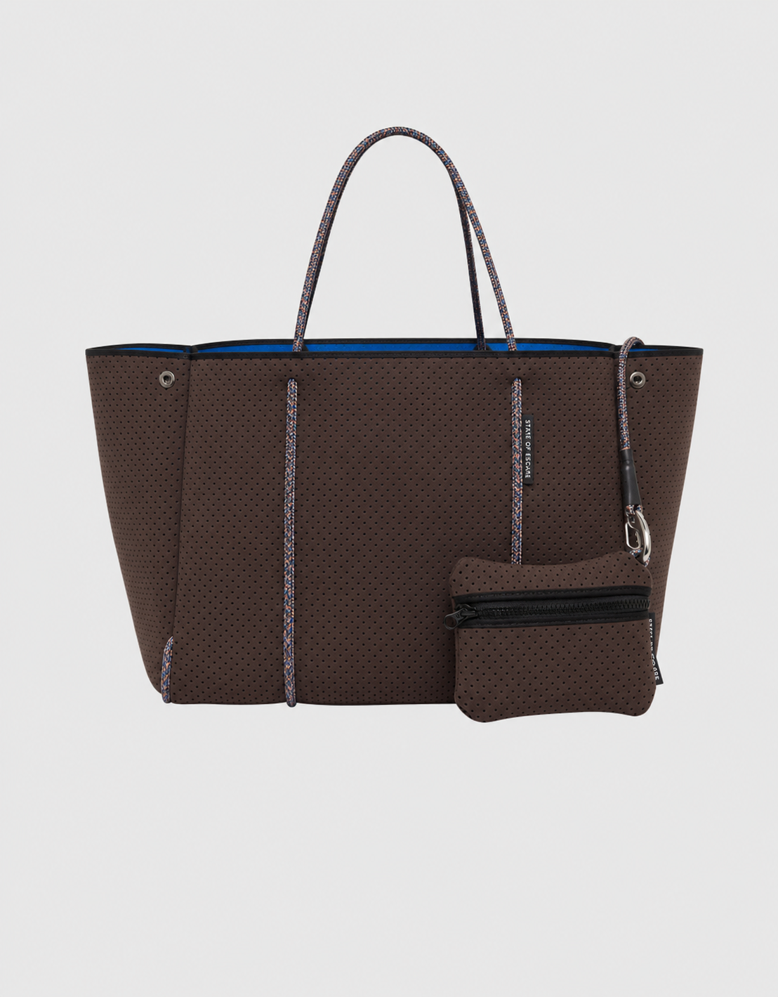 Escape™ tote cacao/electric blue