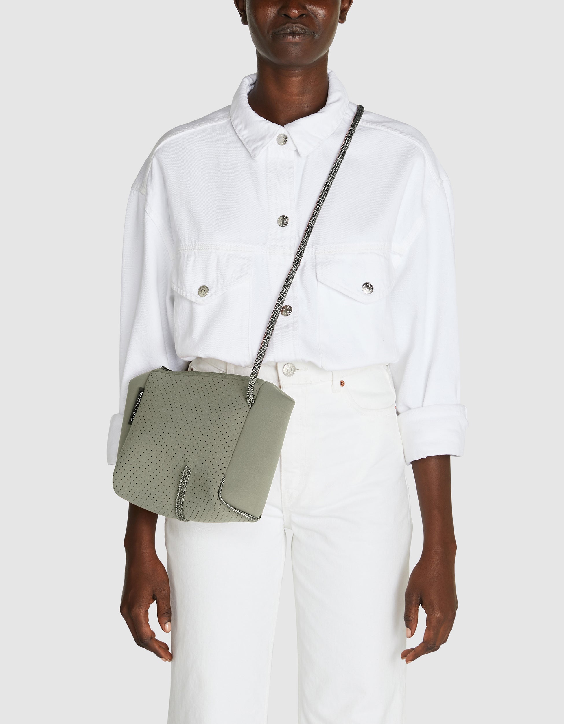 Festival crossbody in sage green