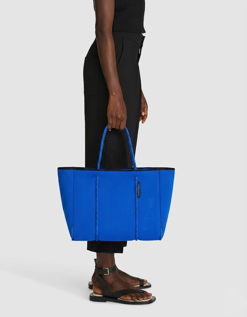 Flying Solo tote in electric blue