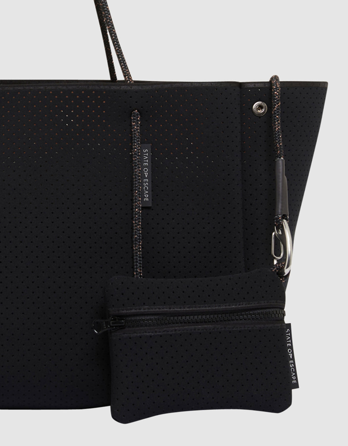 Escape™ tote black / saddle (dual tone)