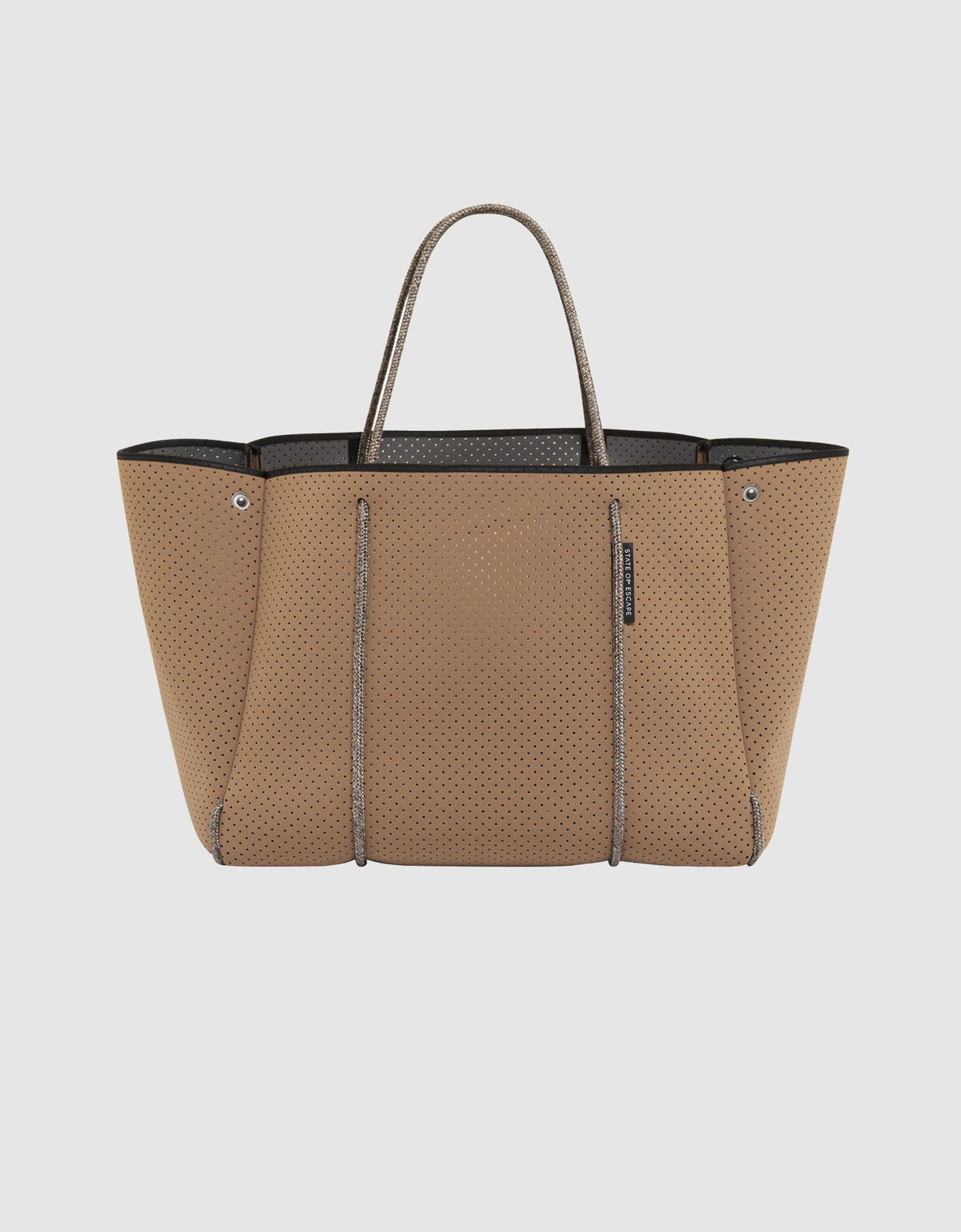 Escape™ tote in caramel / steel (dual tone)