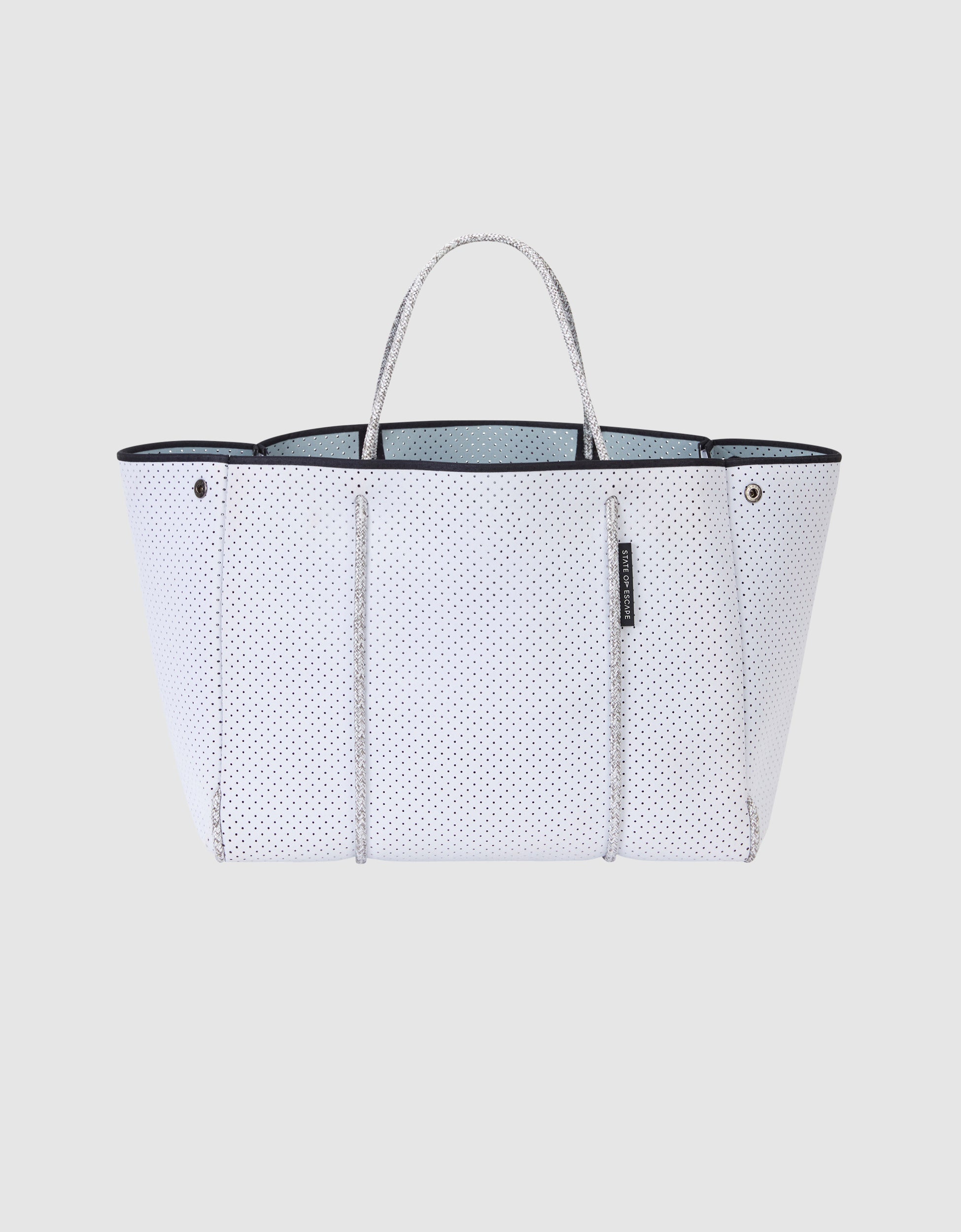 Escape™ tote in white / grey (dual tone) – State of Escape