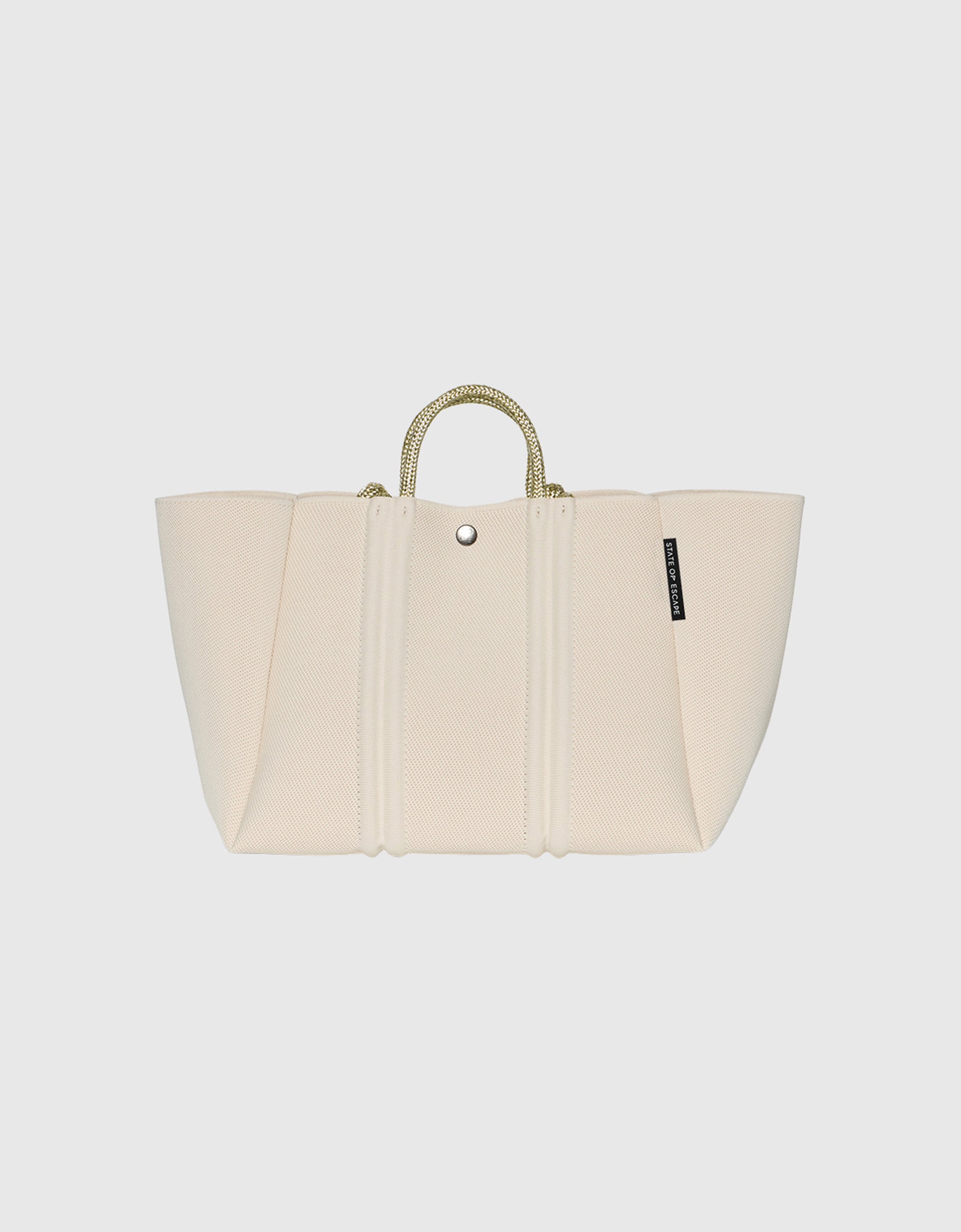 Meridian midi tote in crema