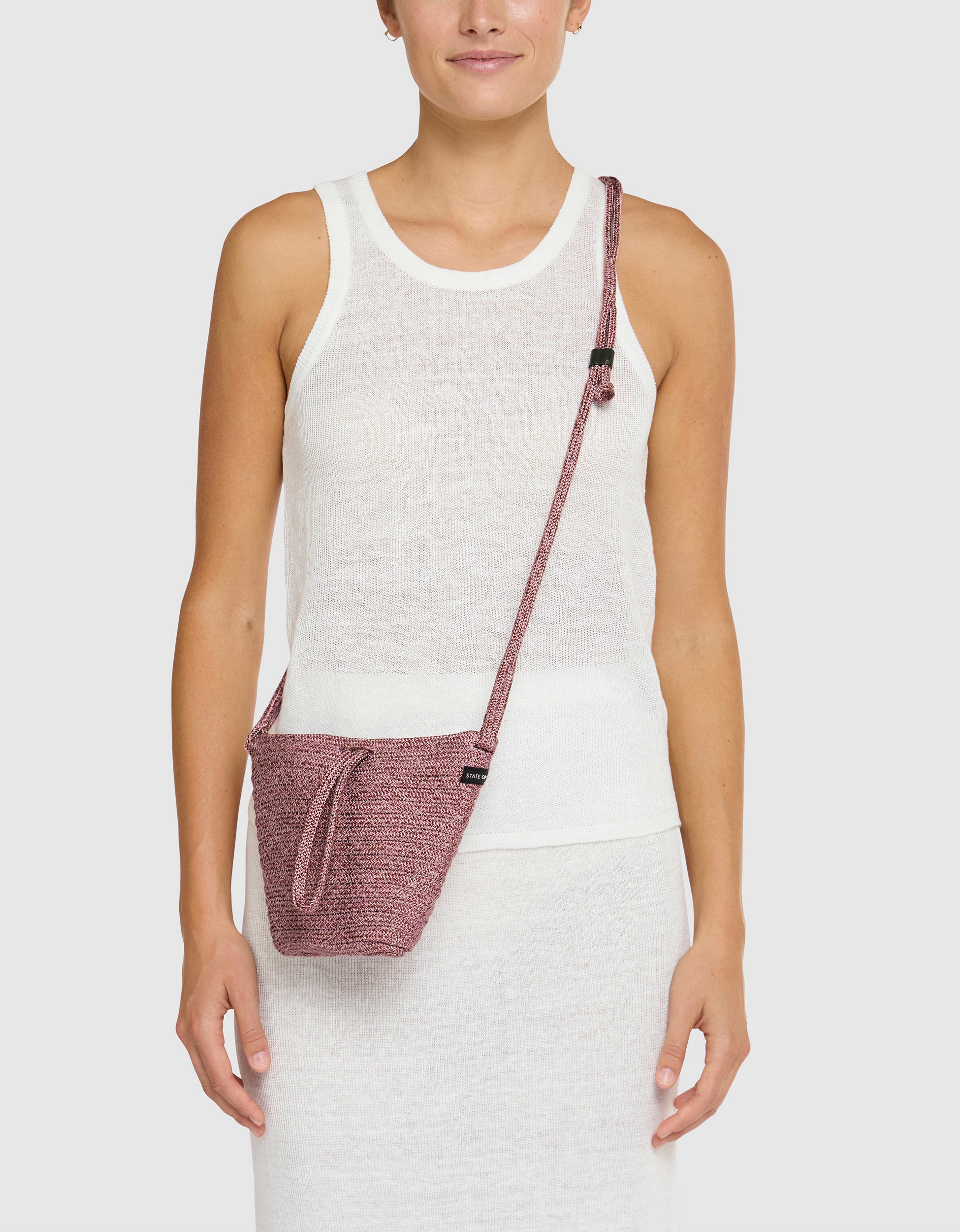 Adrift crossbody in elderberry