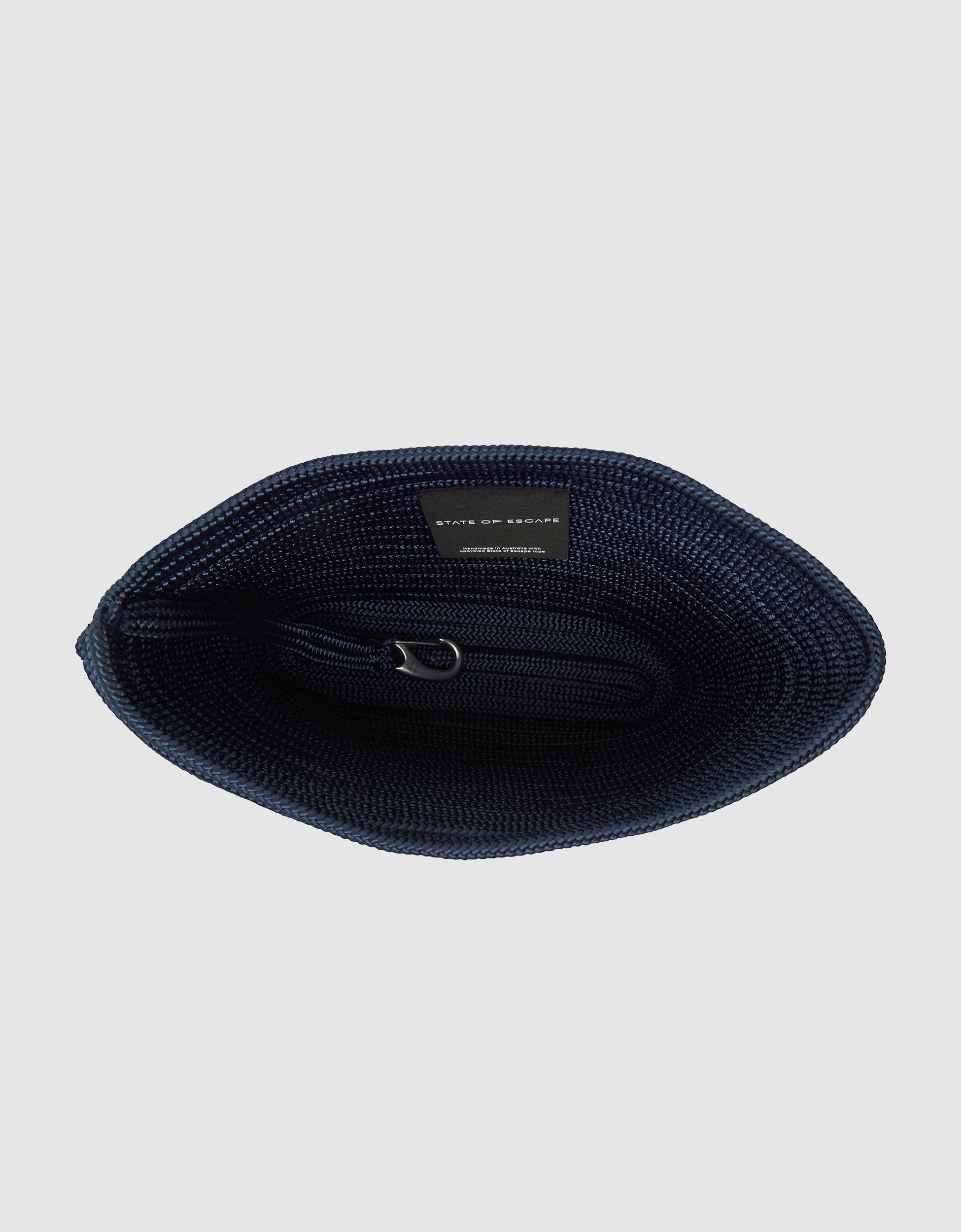 Adrift clutch large in navy