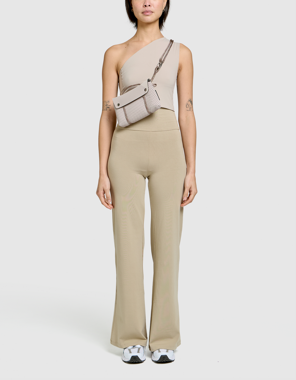Compass kit crossbody in stone