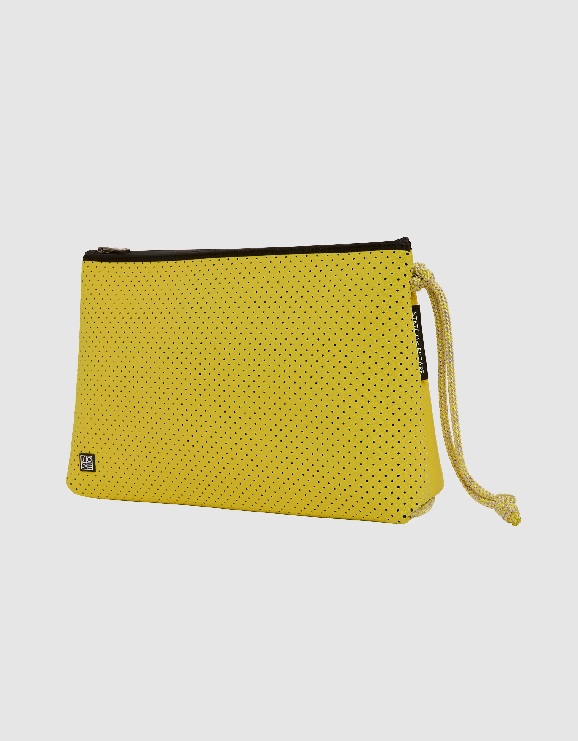 Everyday large pouch in chartreuse