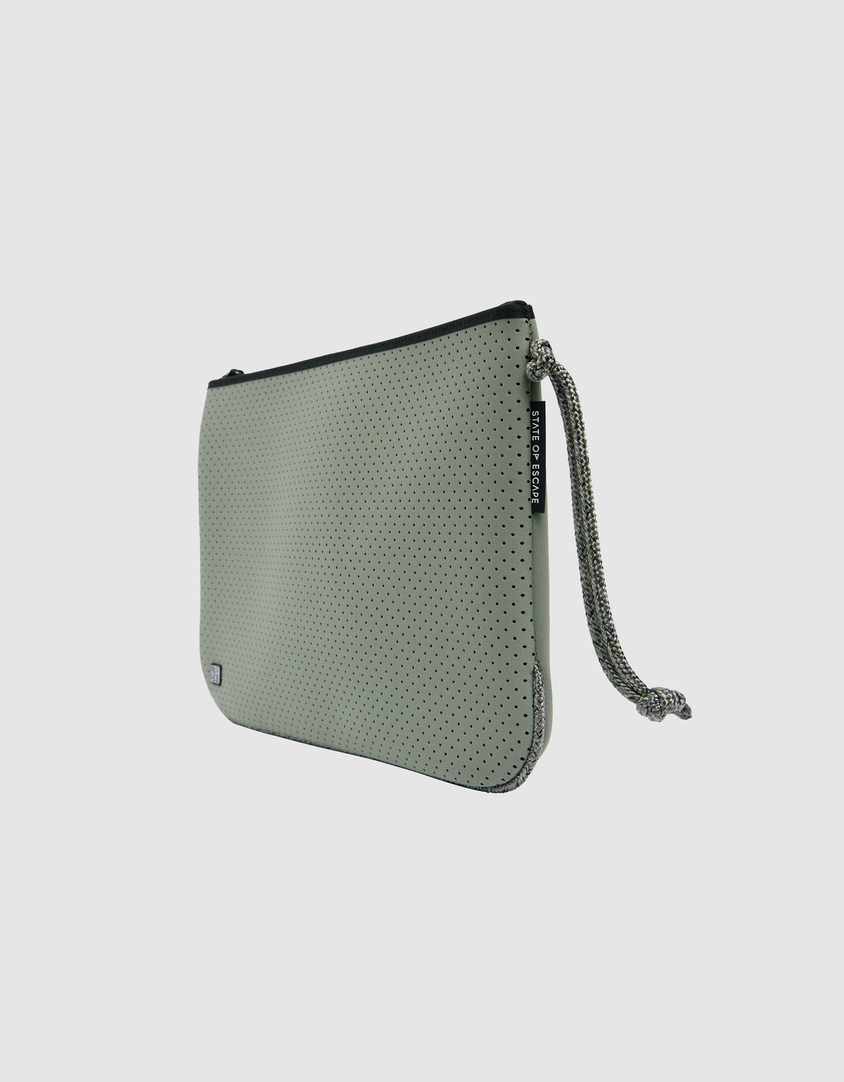 Everyday large flat pouch sage green