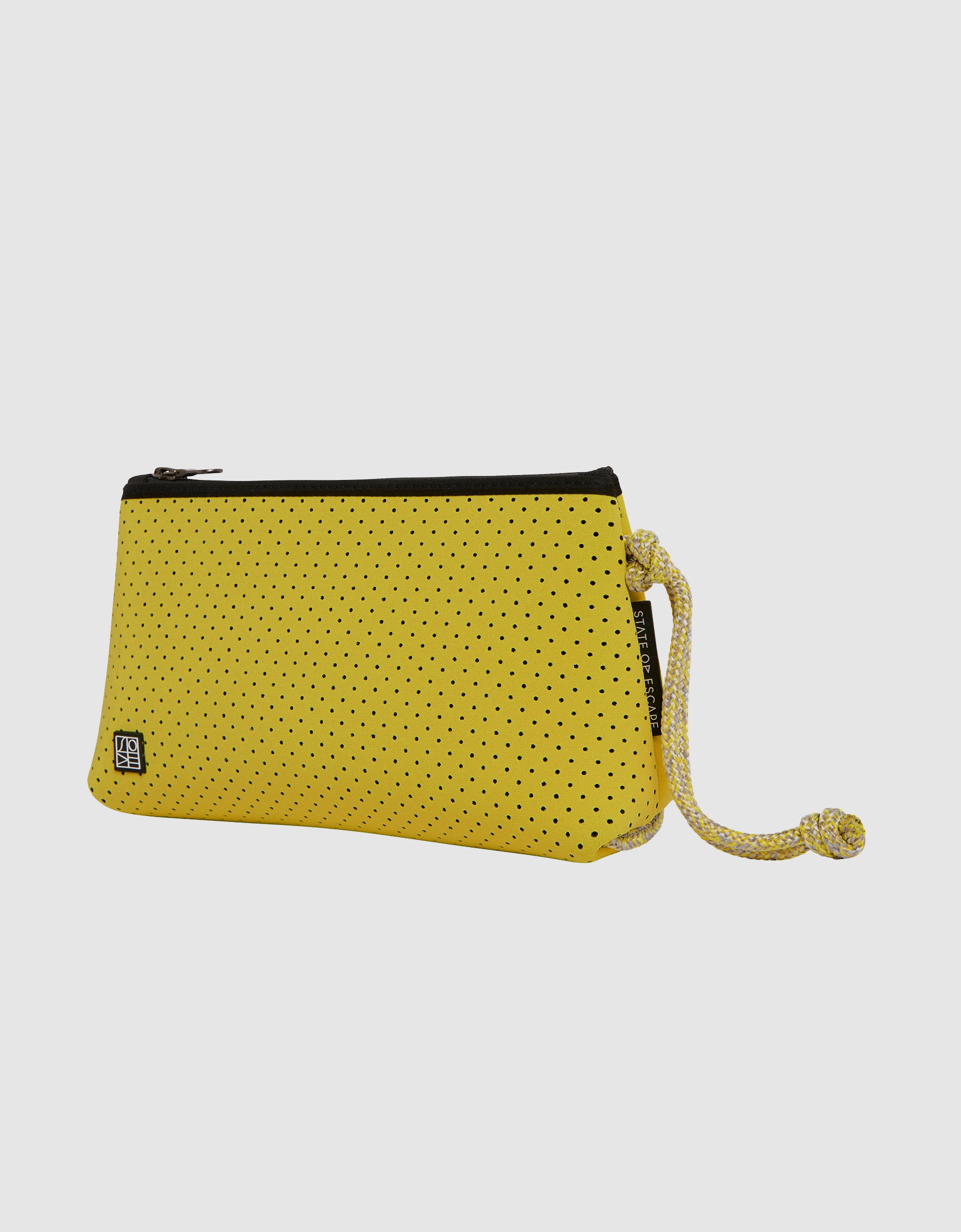 Everyday medium pouch in chartreuse