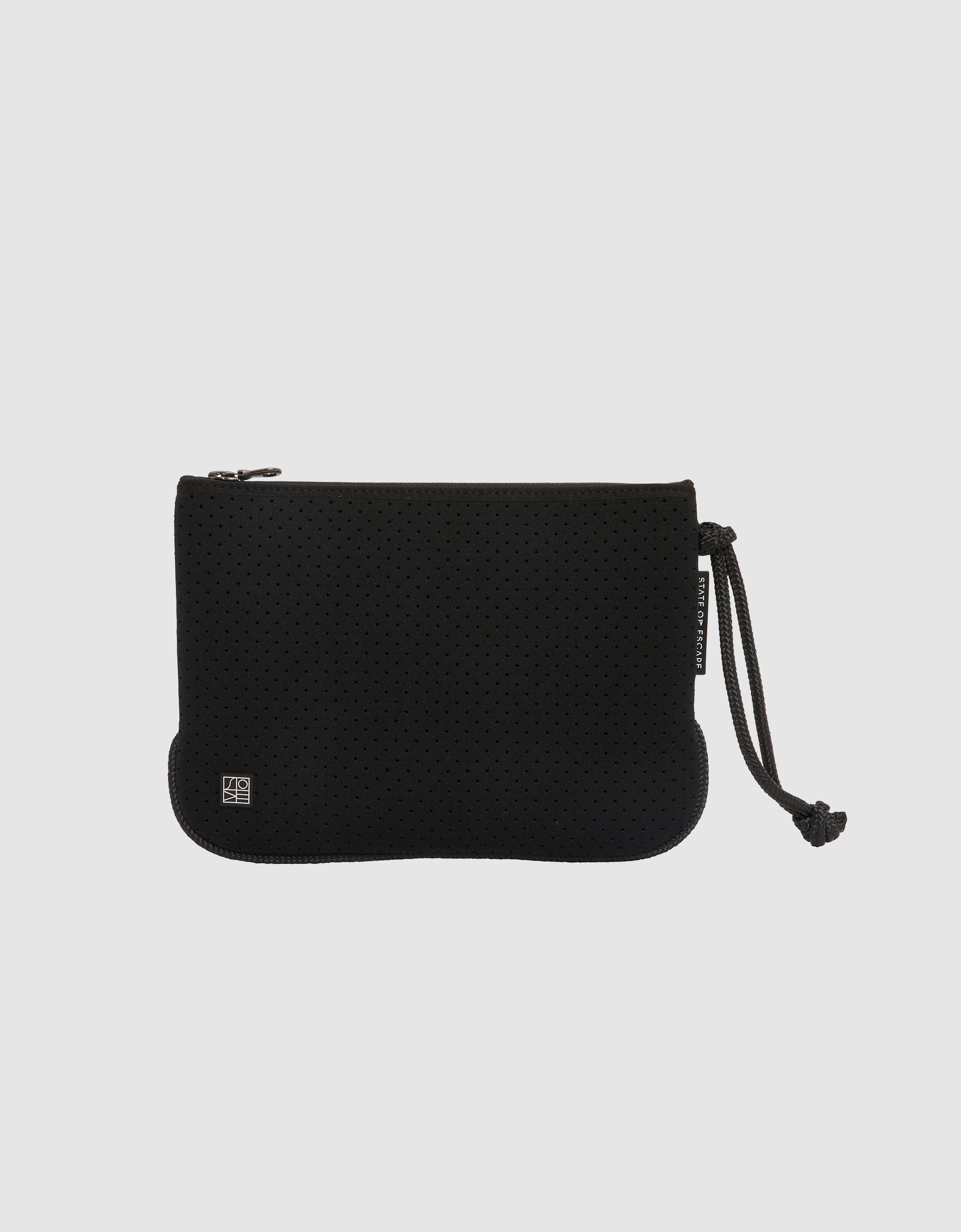 【State of Escape】Everyday large flat pouch/フラット/ラージ Everyday large pouch in black – State of Escape