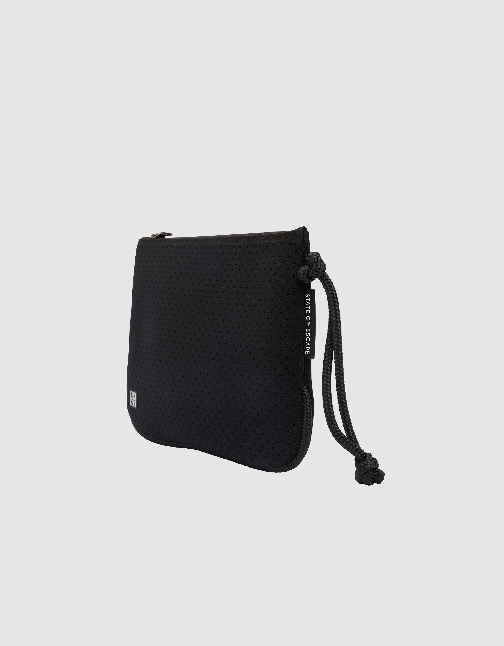 Everyday medium flat pouch in black