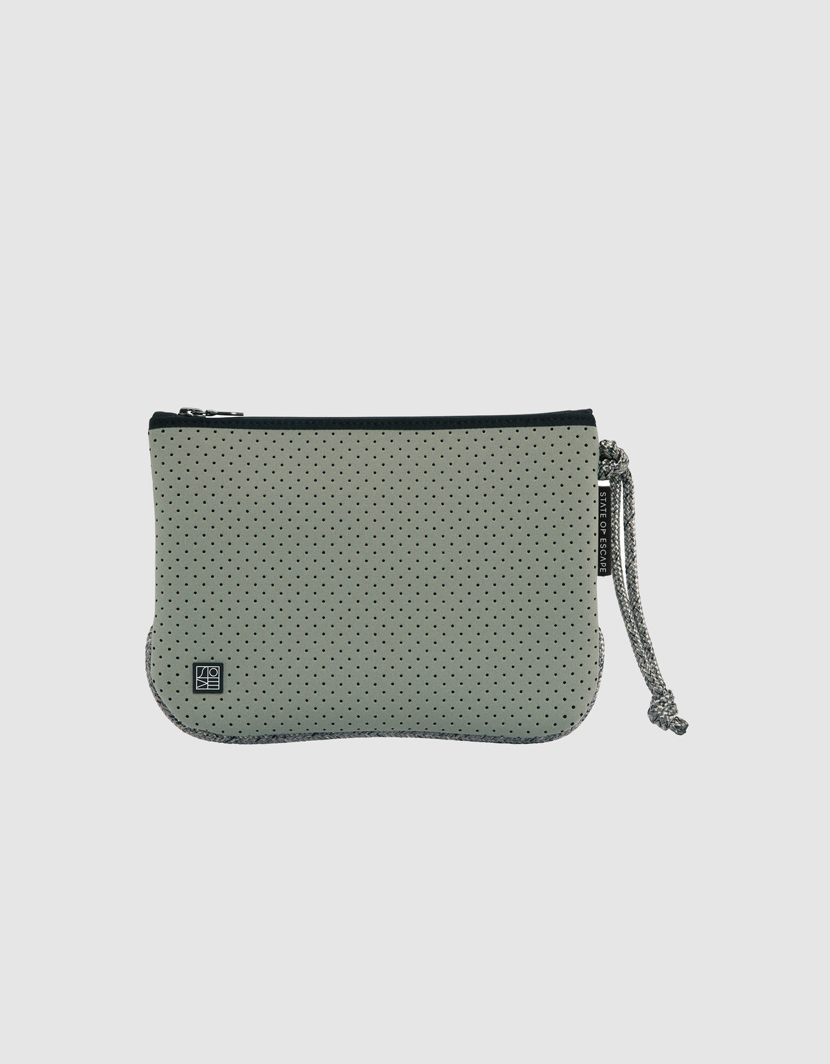 Everyday medium flat pouch sage green