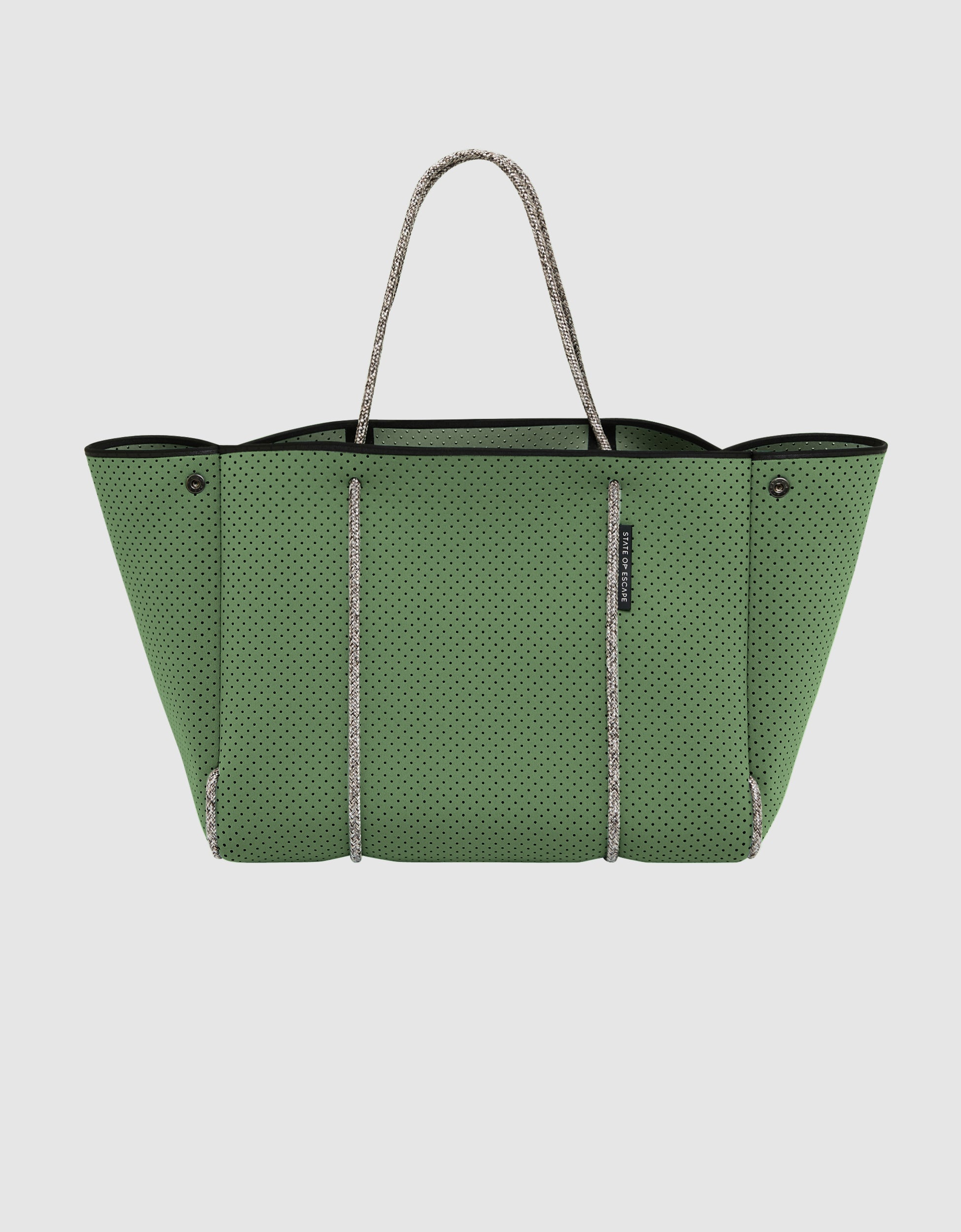 Escape tote in eucalyptus / sea salt