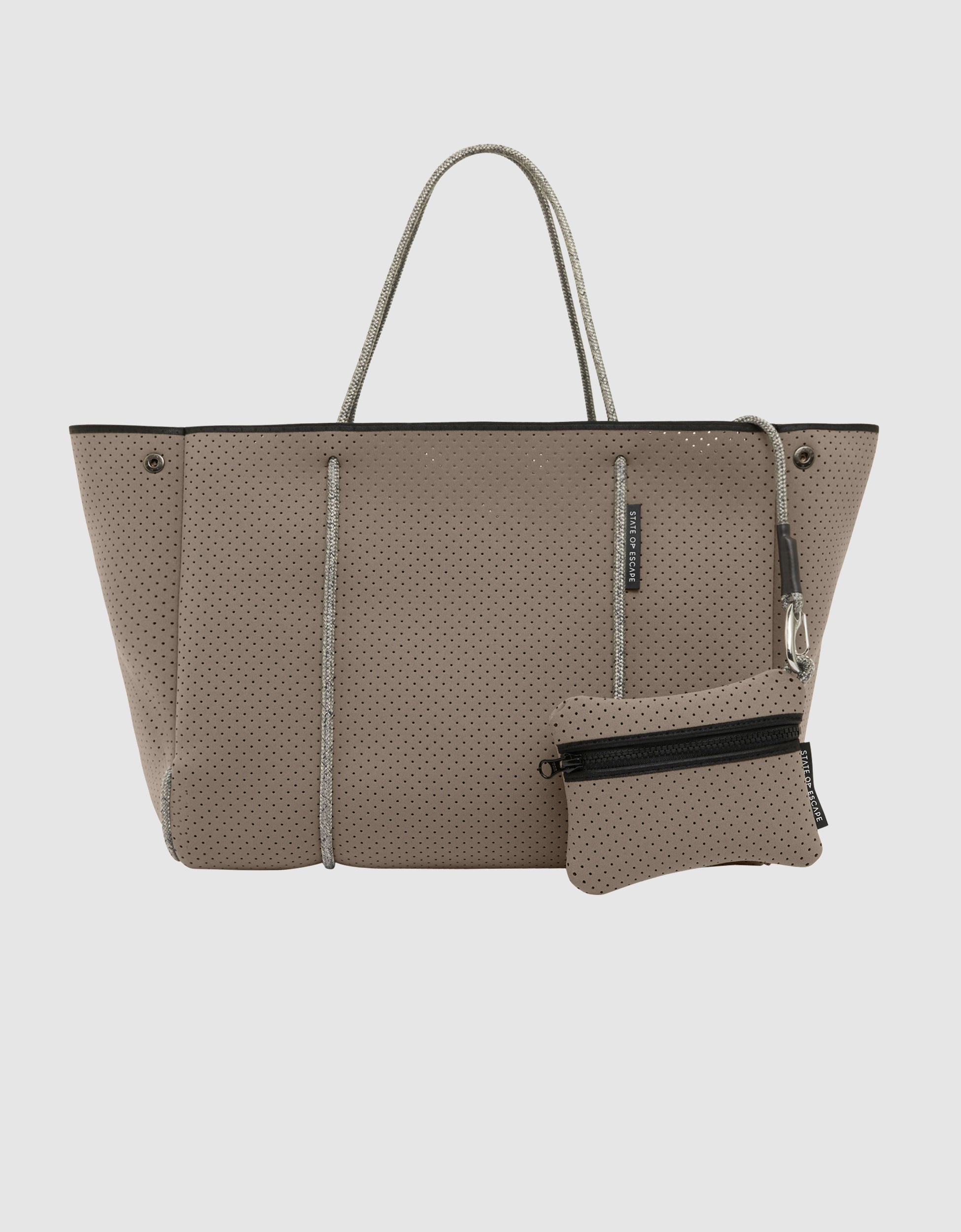 Escape tote in smoke/pewter