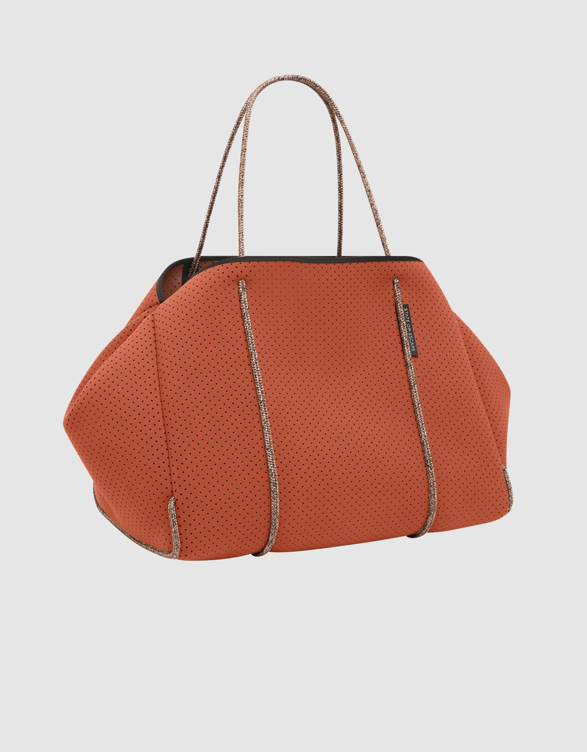Escape tote in terracotta