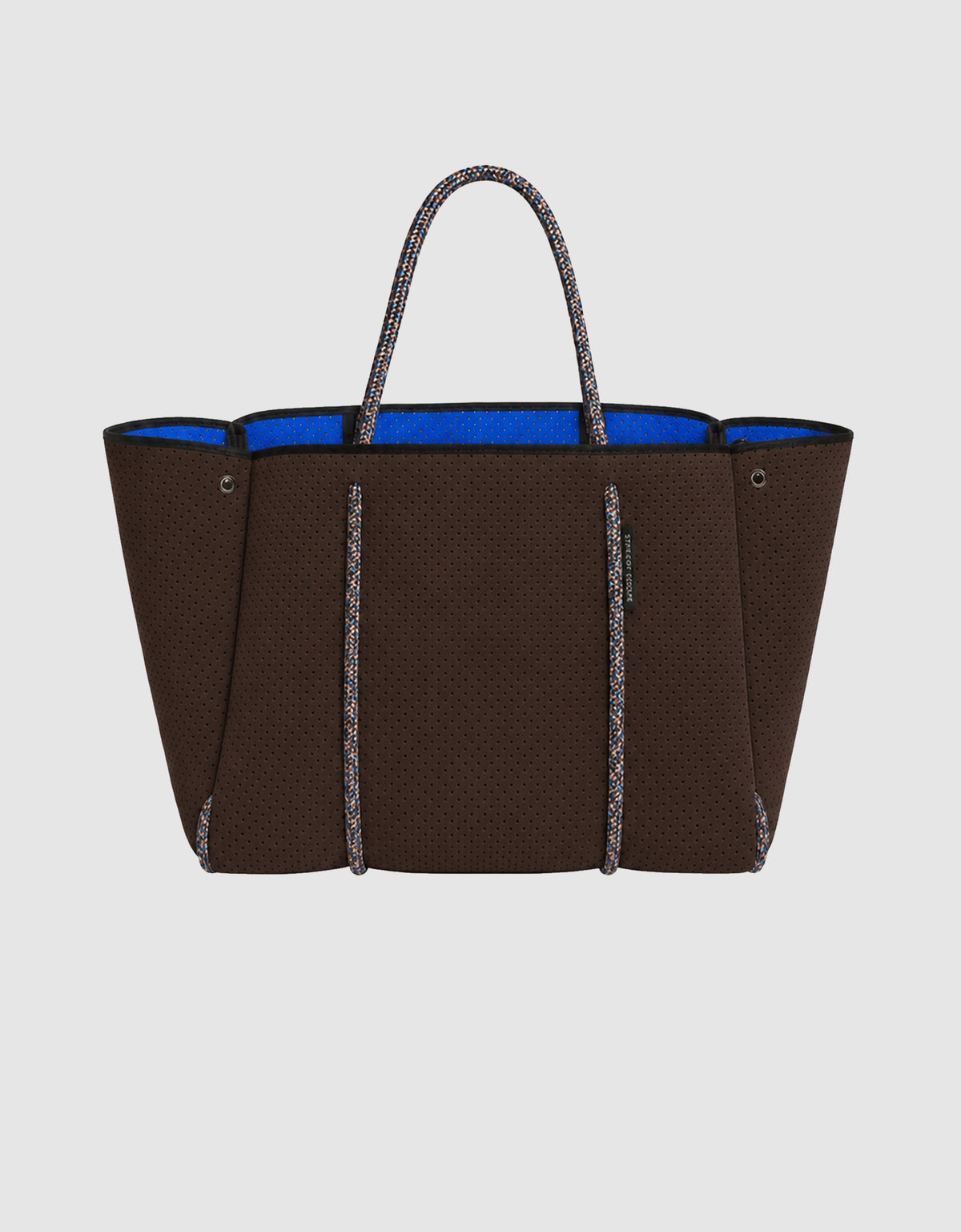 Escape™ tote in cacao/electric blue