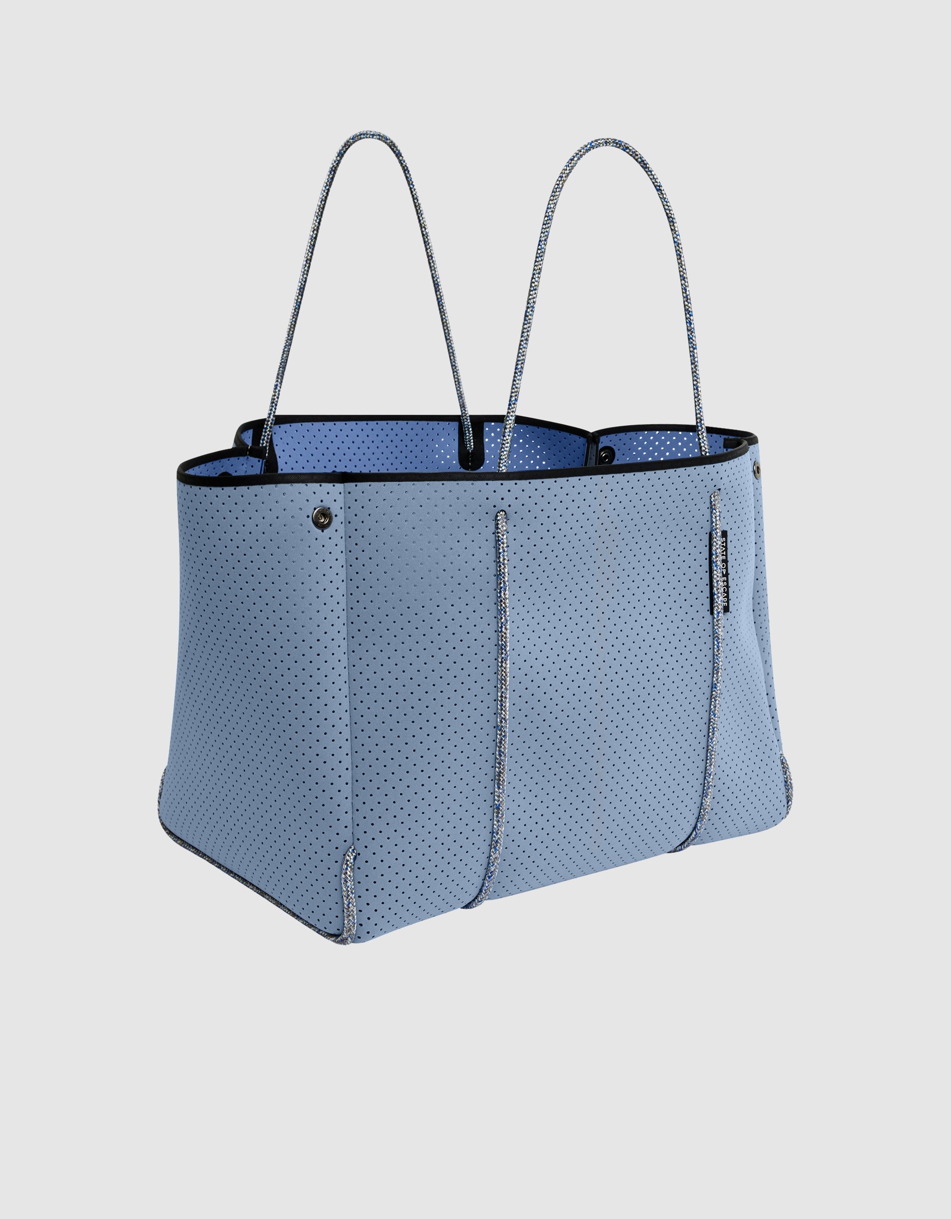 Escape tote in washed lapis / washed cornflower
