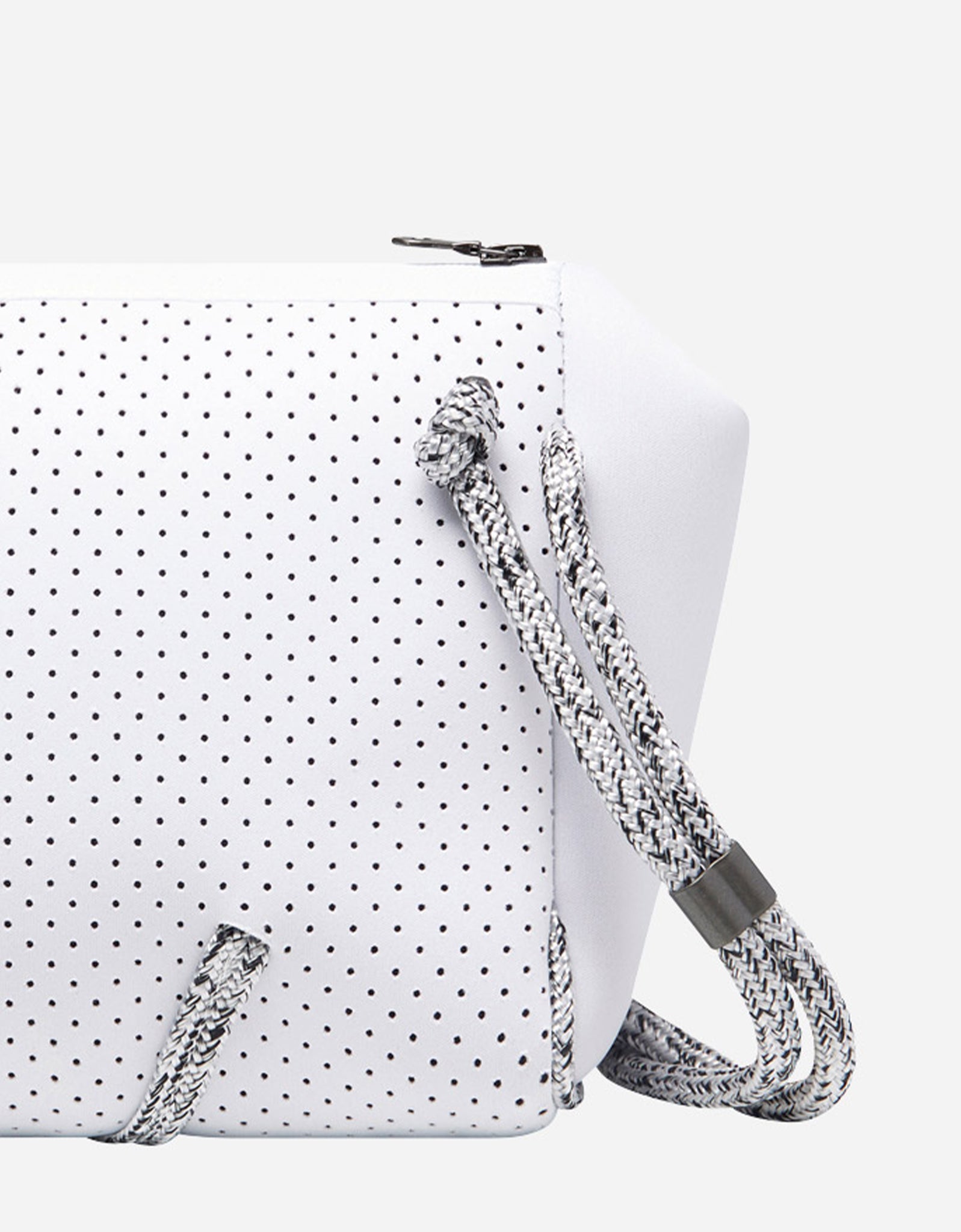 Festival crossbody in white with blended rope