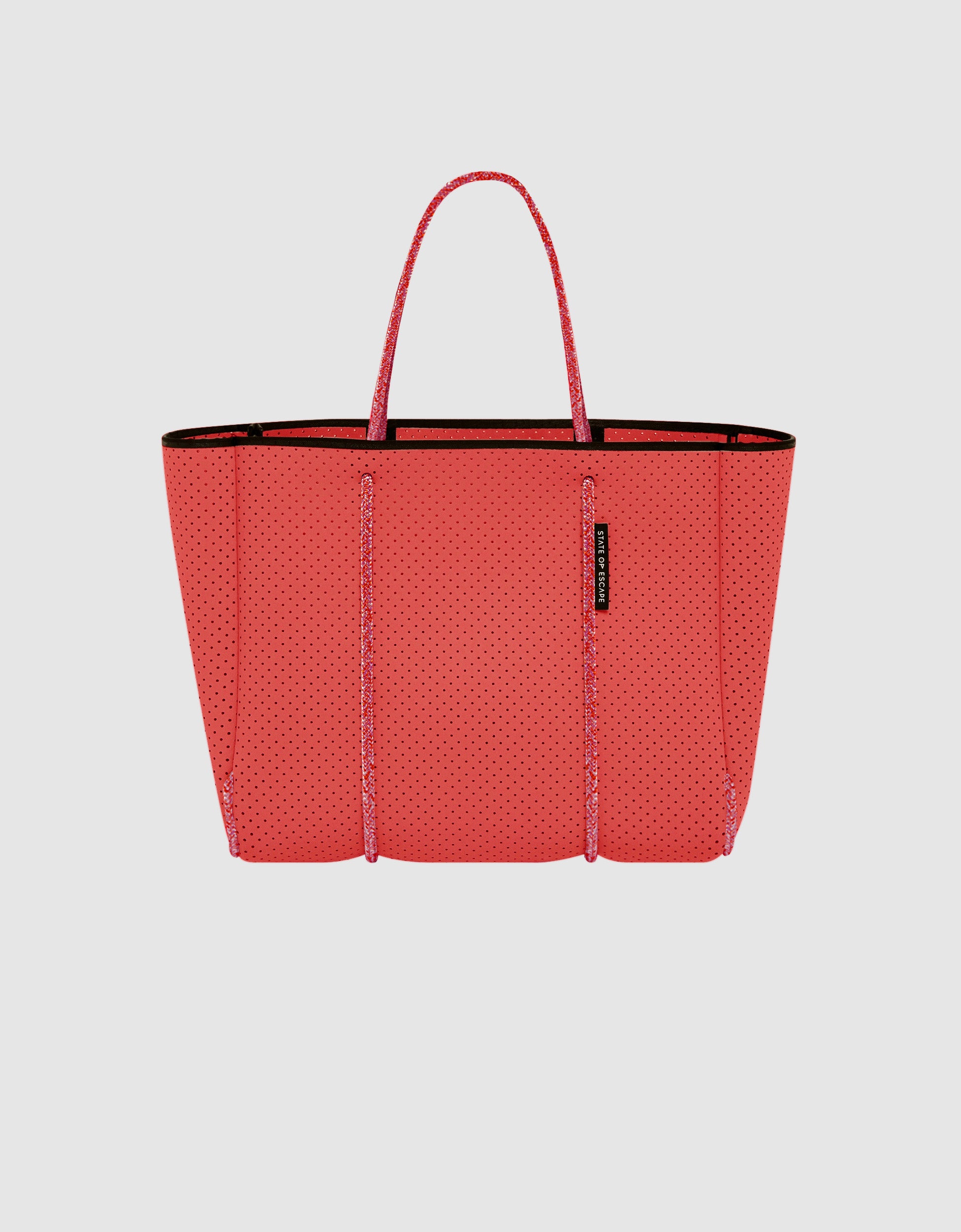 Flying Solo tote in guava