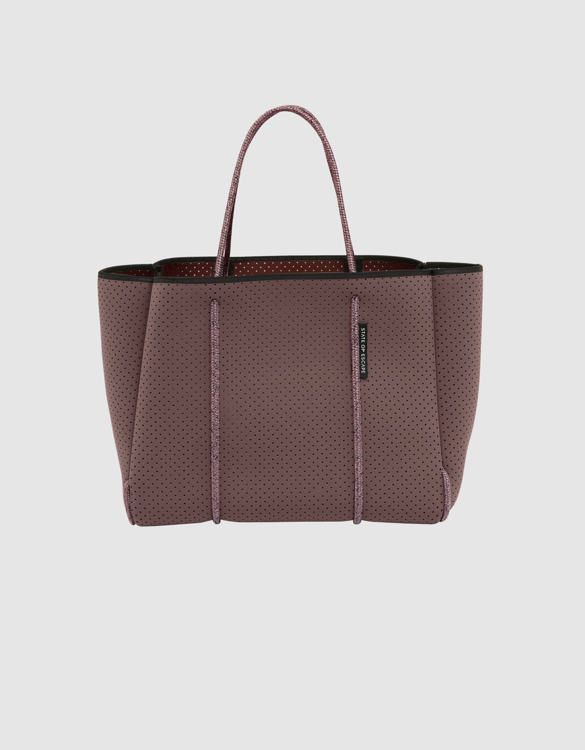 Flying Solo tote in peppercorn / espresso