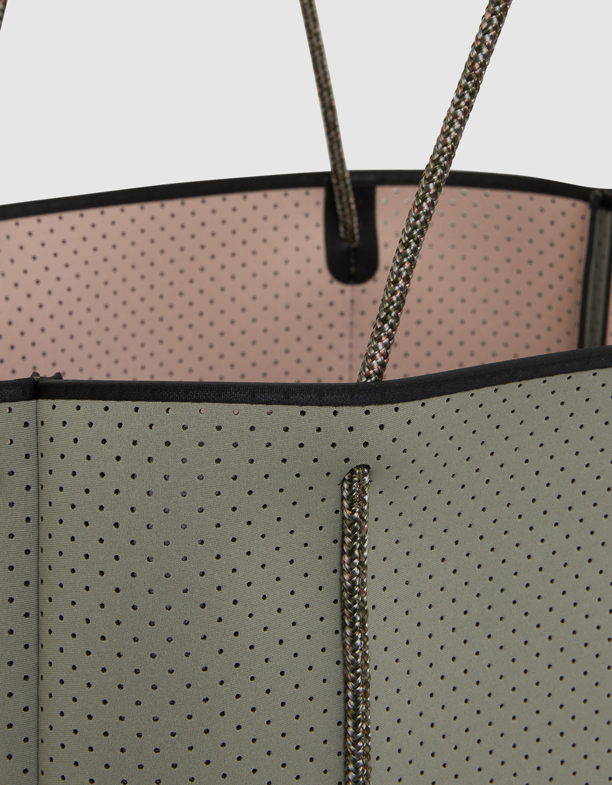 Flying Solo tote in sage / blush (dual tone)