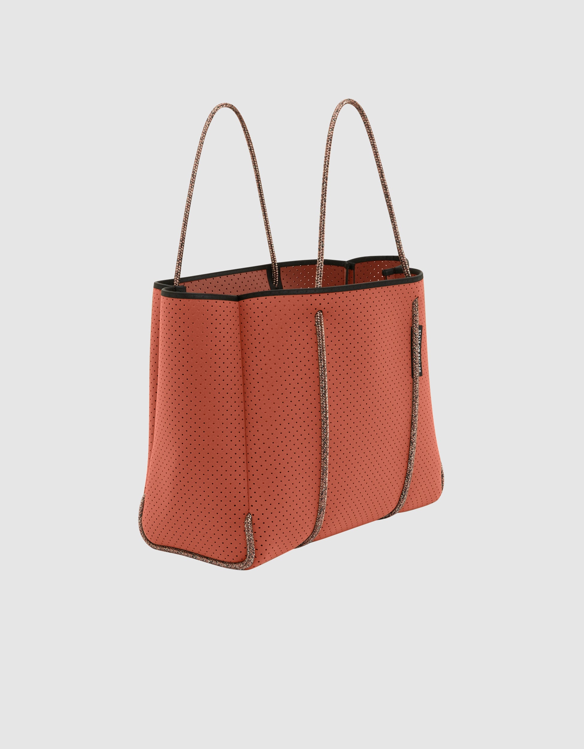 Flying solo tote in terracotta
