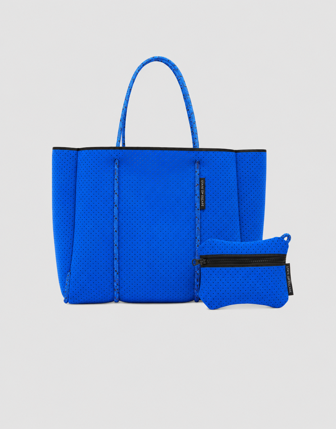 Flying Solo tote in electric blue