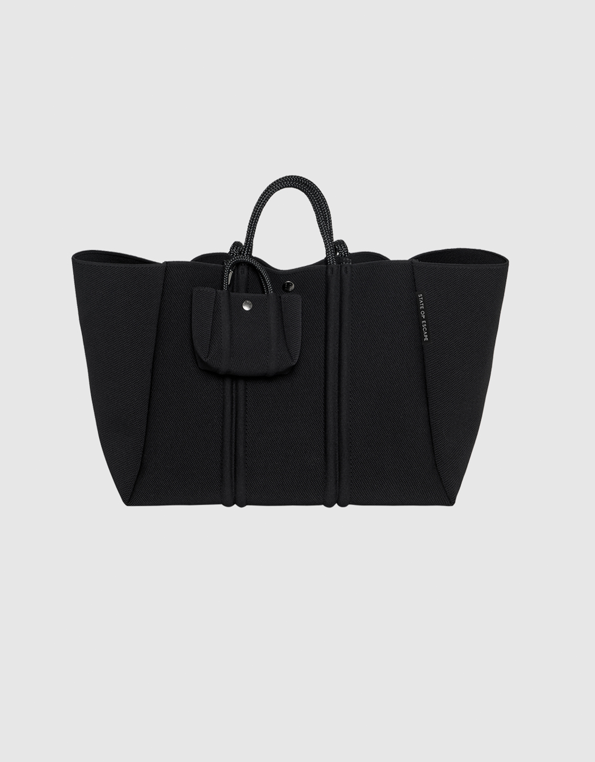 Meridian mini bag charm in black