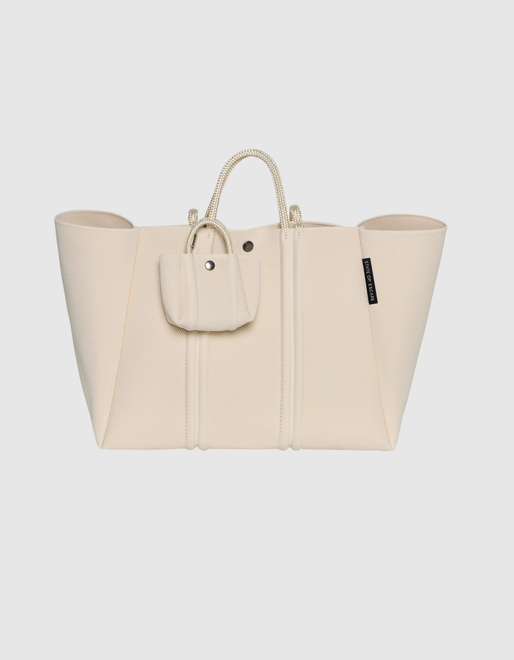 Meridian mini bag charm in crema