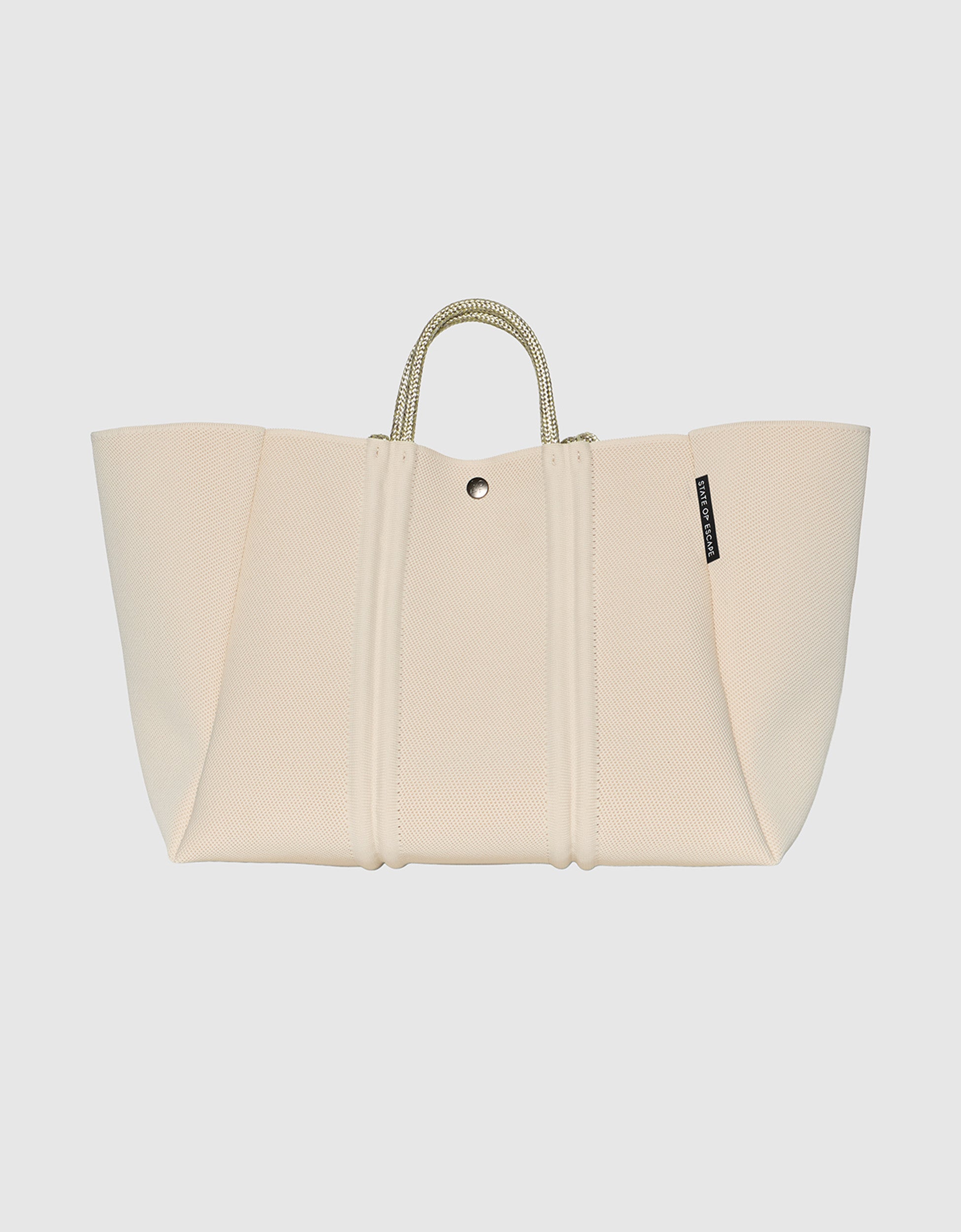 Meridian large tote in crema