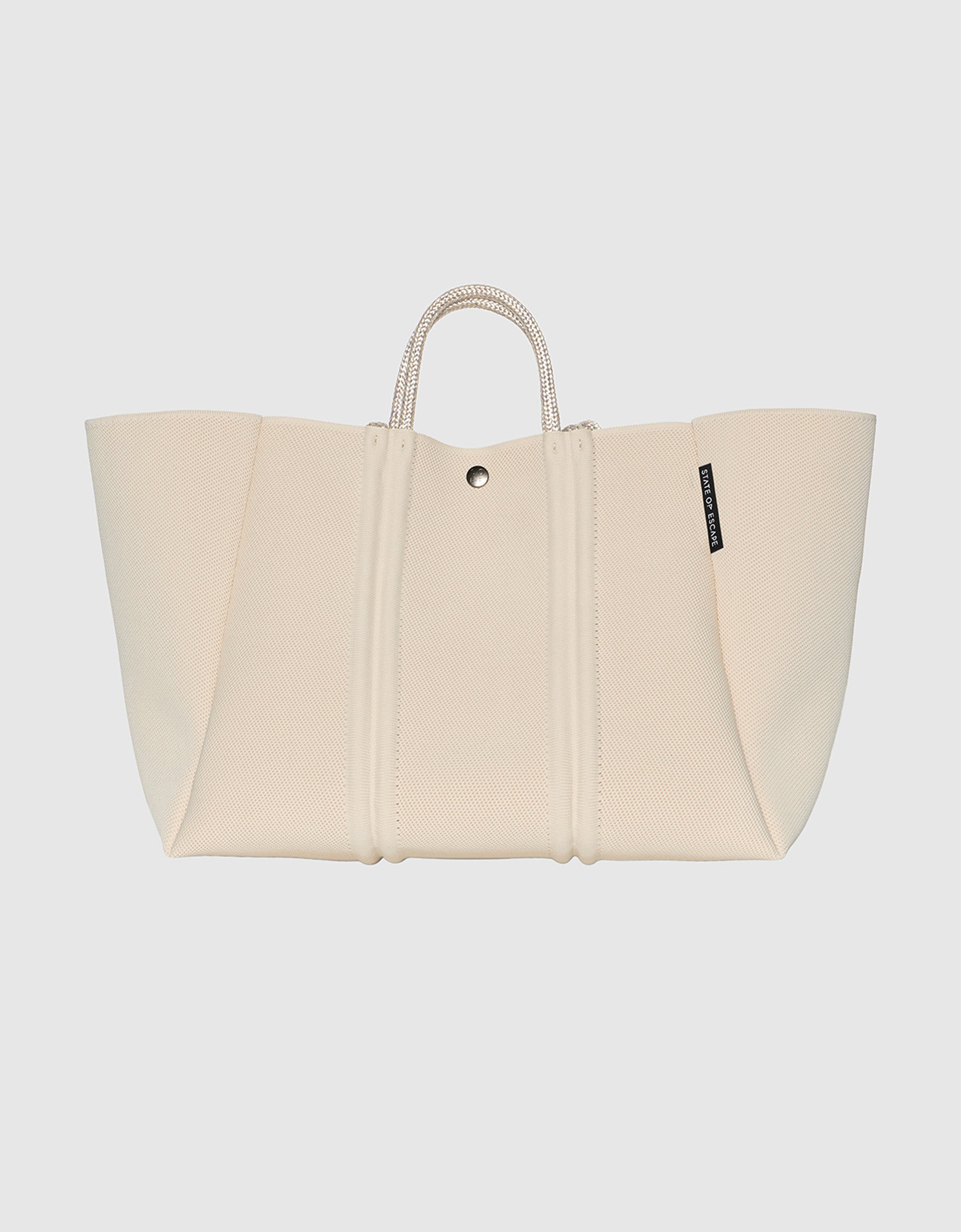 Meridian large tote in crema