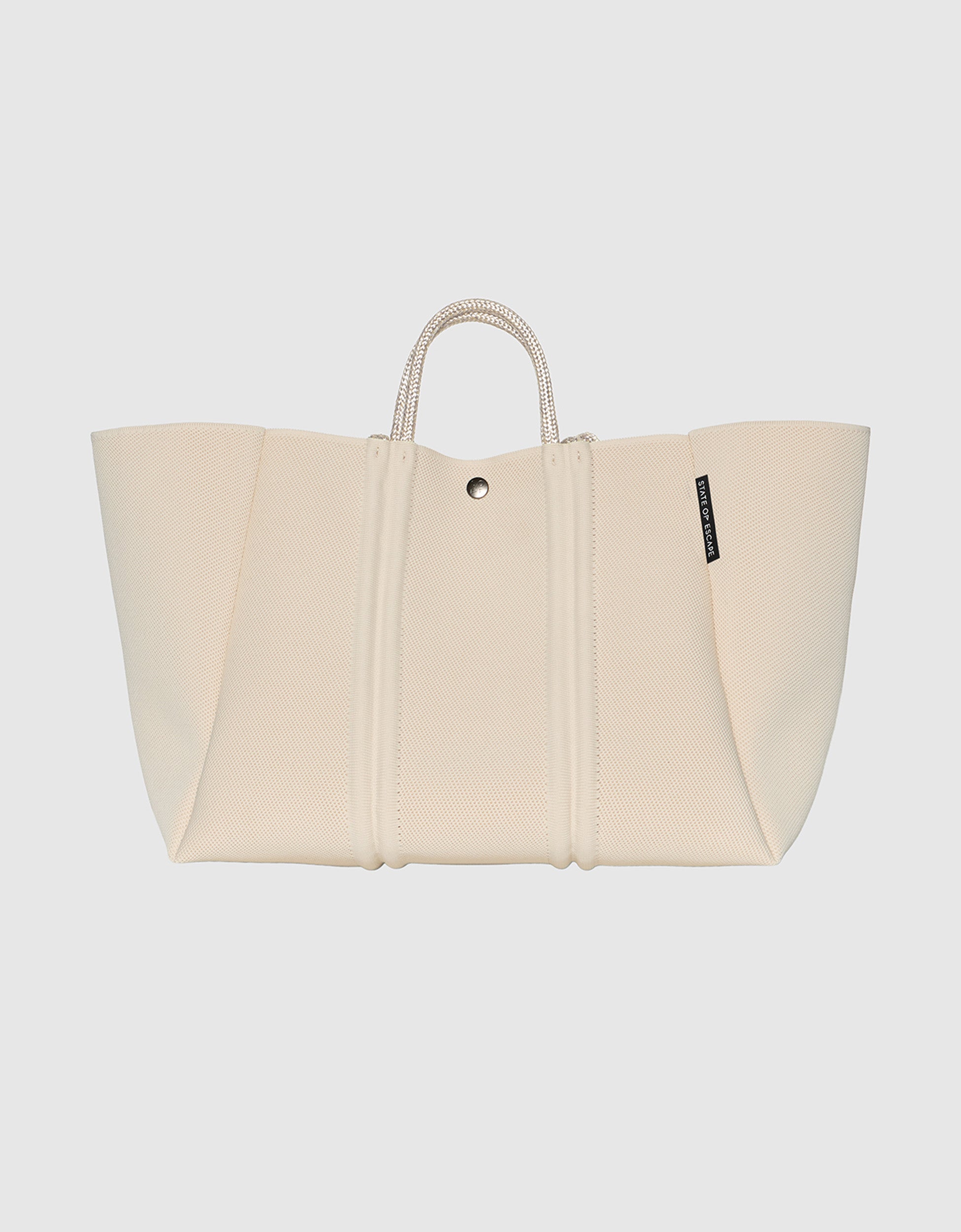 Meridian large tote in crema