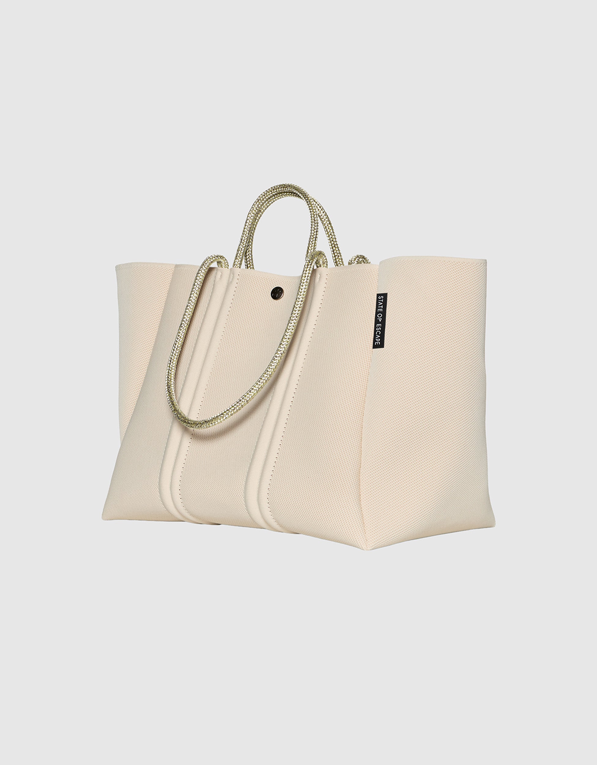 Meridian large tote in crema