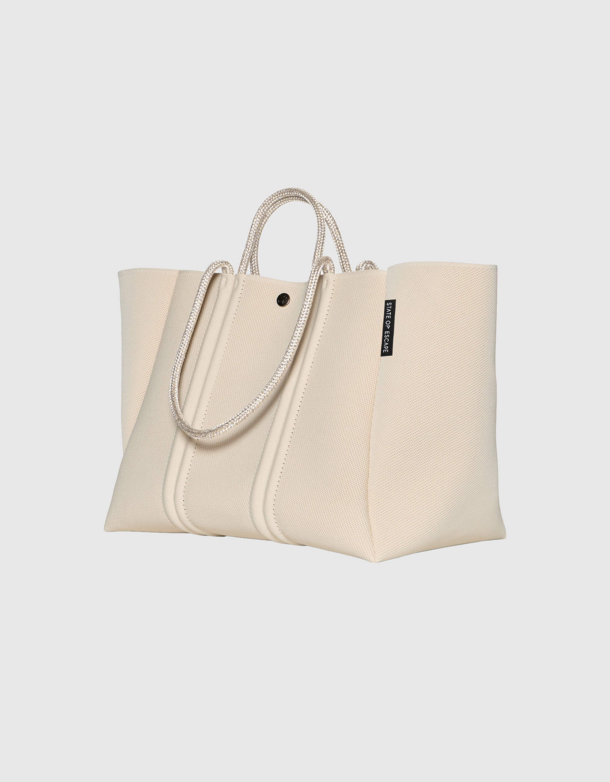 Meridian large tote in crema