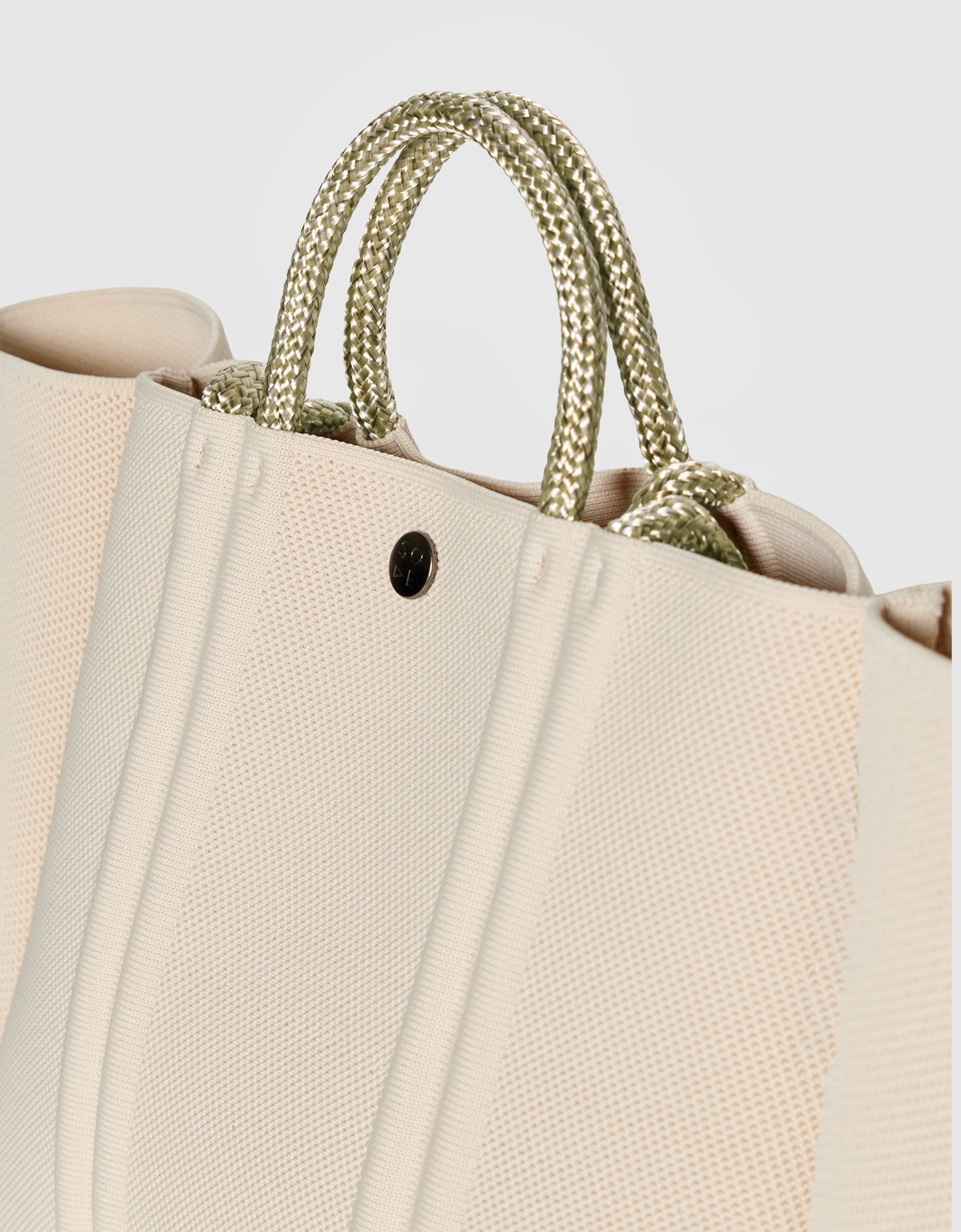 Meridian midi tote in crema