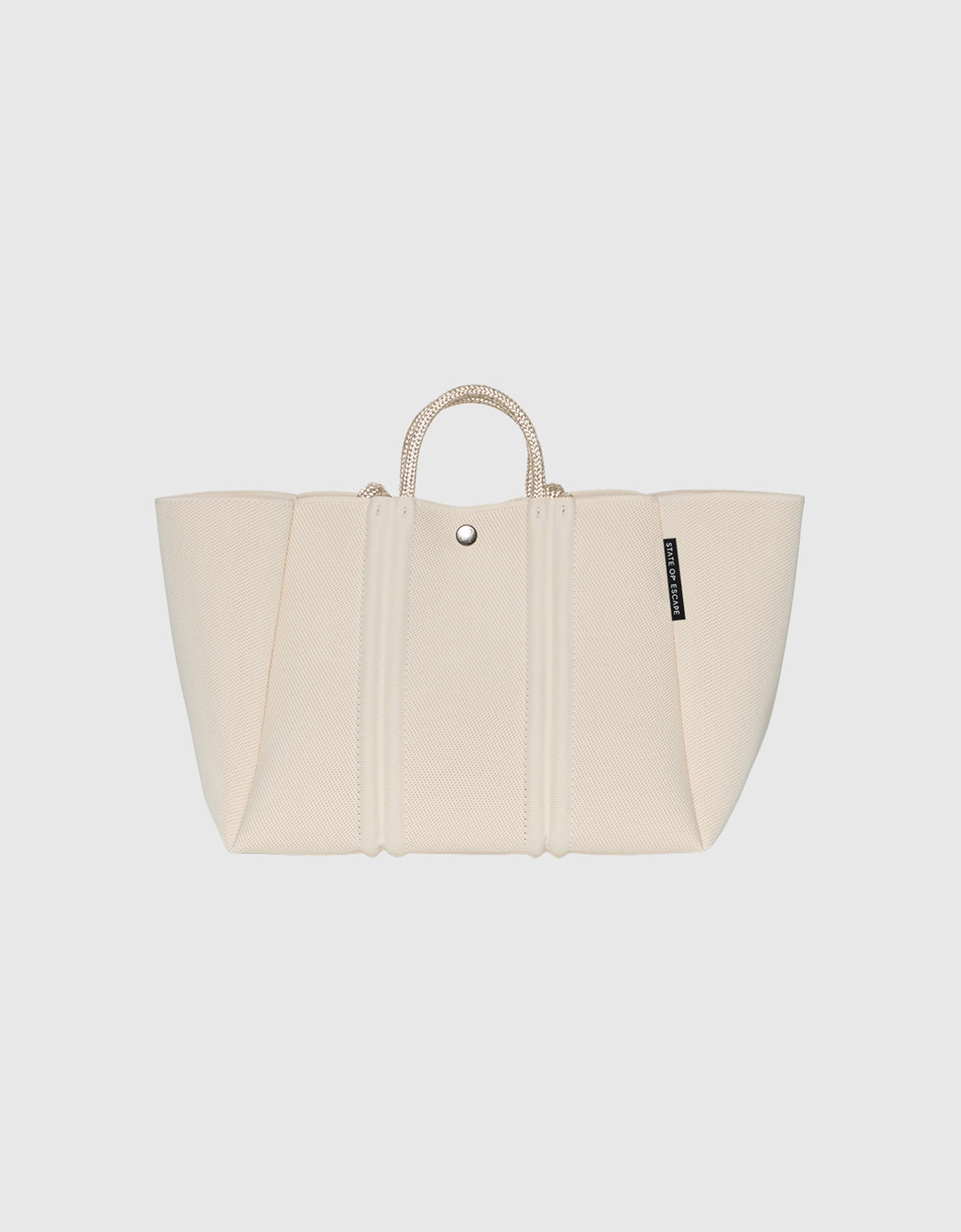 Meridian midi tote in crema