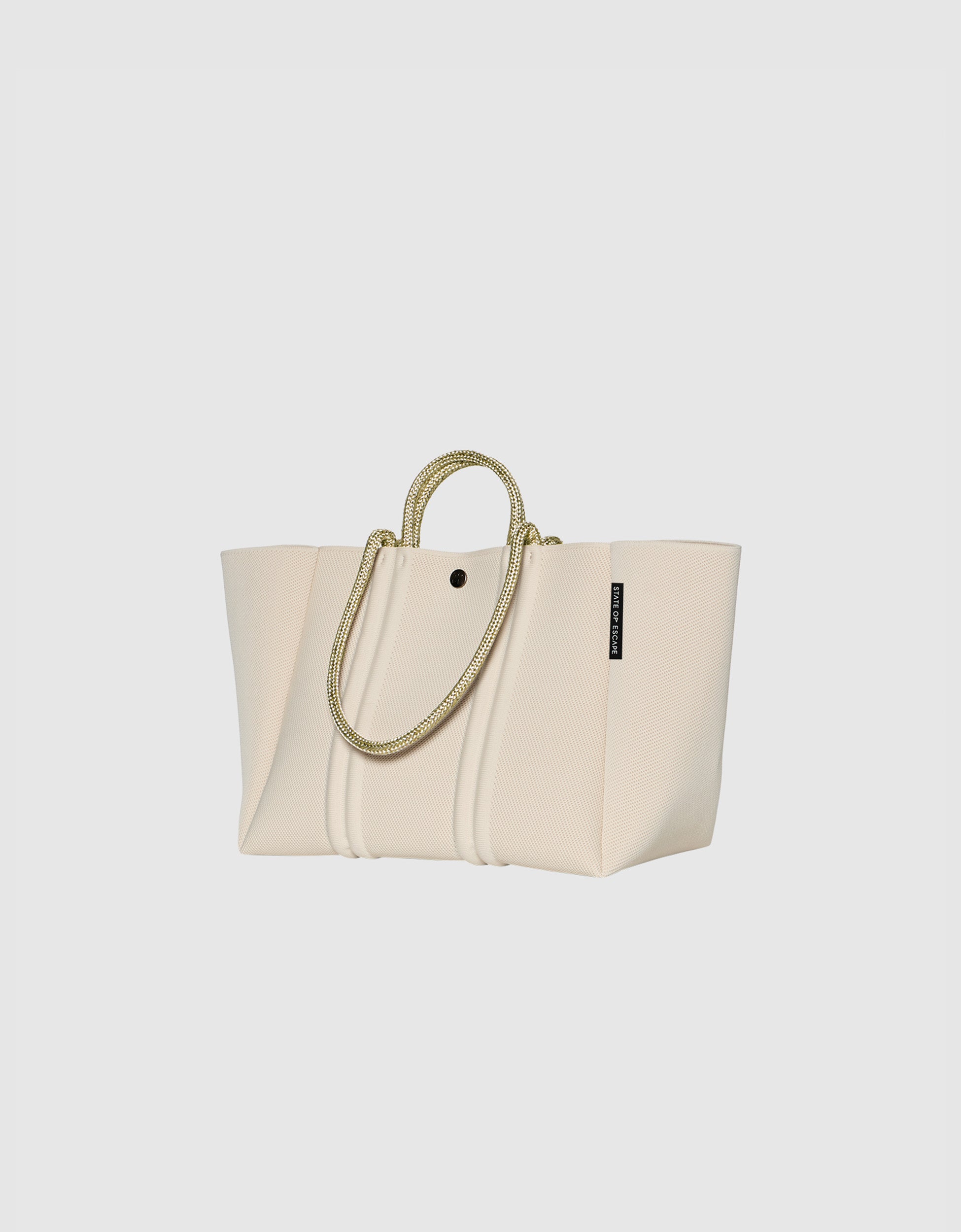 Meridian midi tote in crema