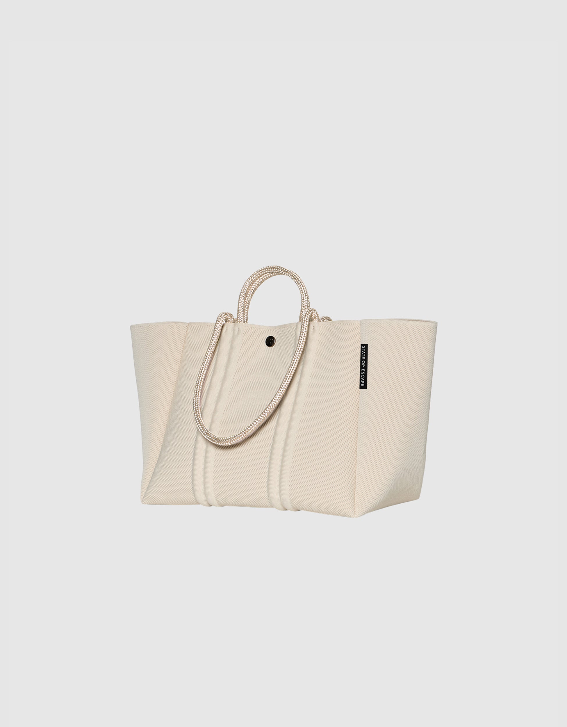 Meridian midi tote in crema