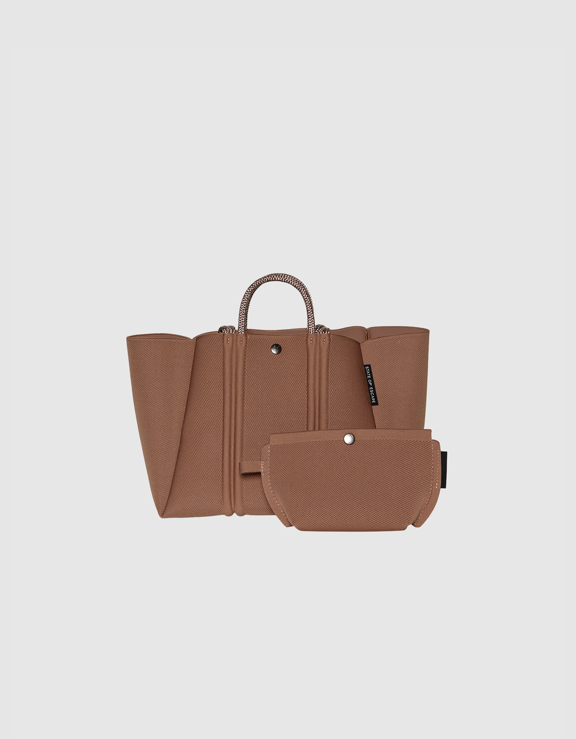 Meridian midi tote in hazelnut