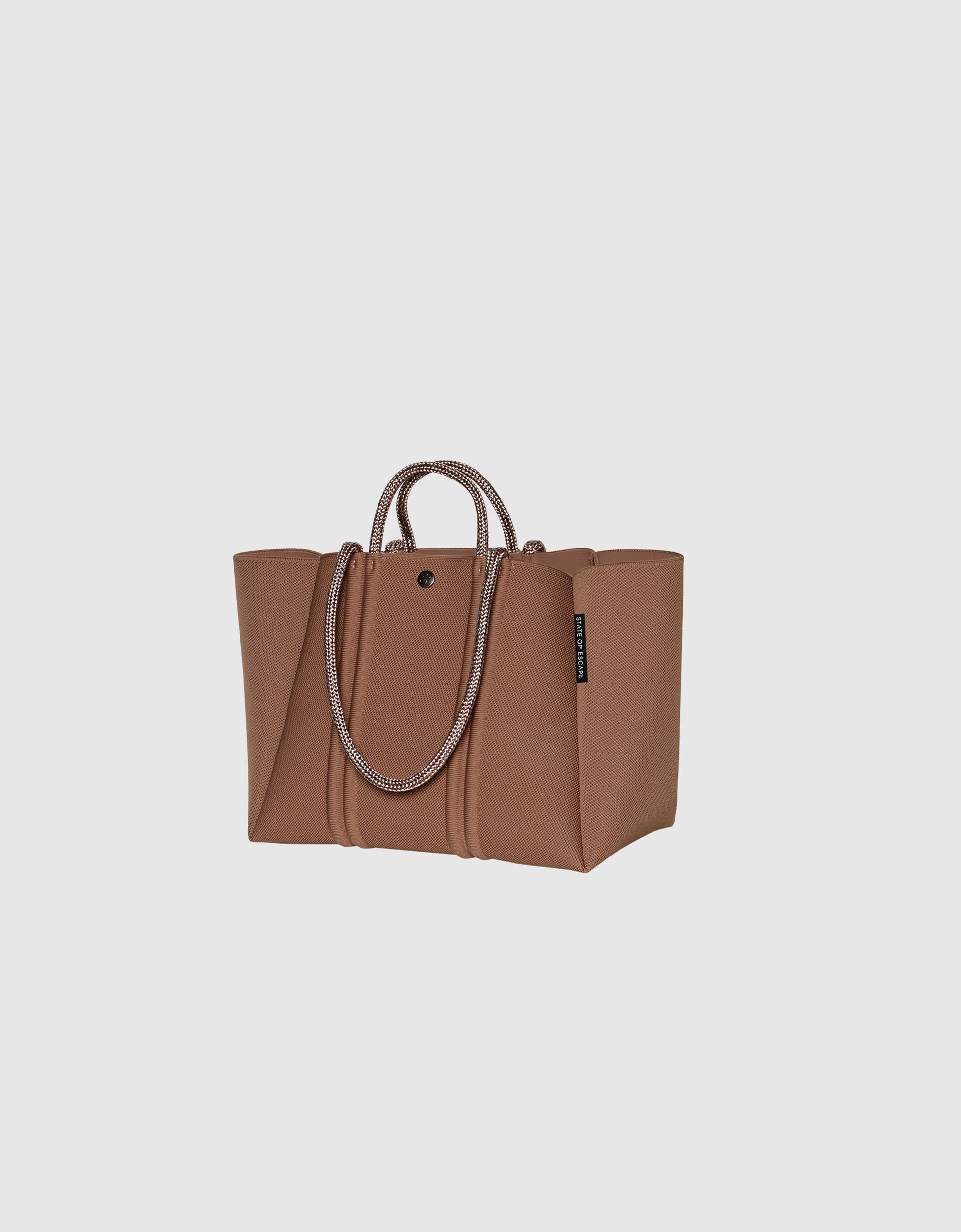 Meridian midi tote in hazelnut