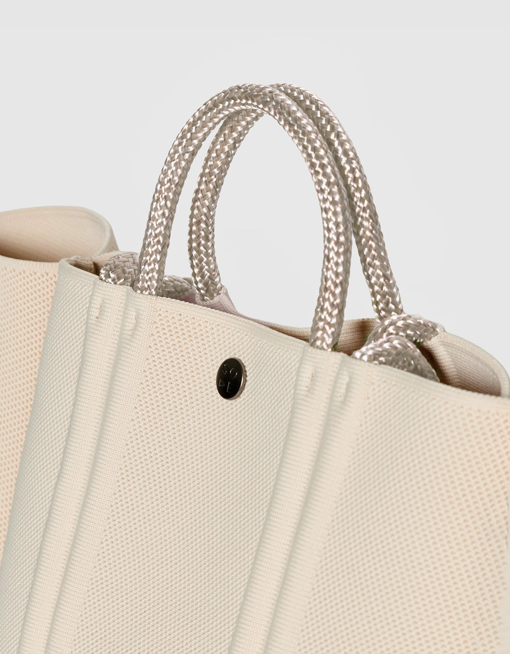 Meridian small tote in crema