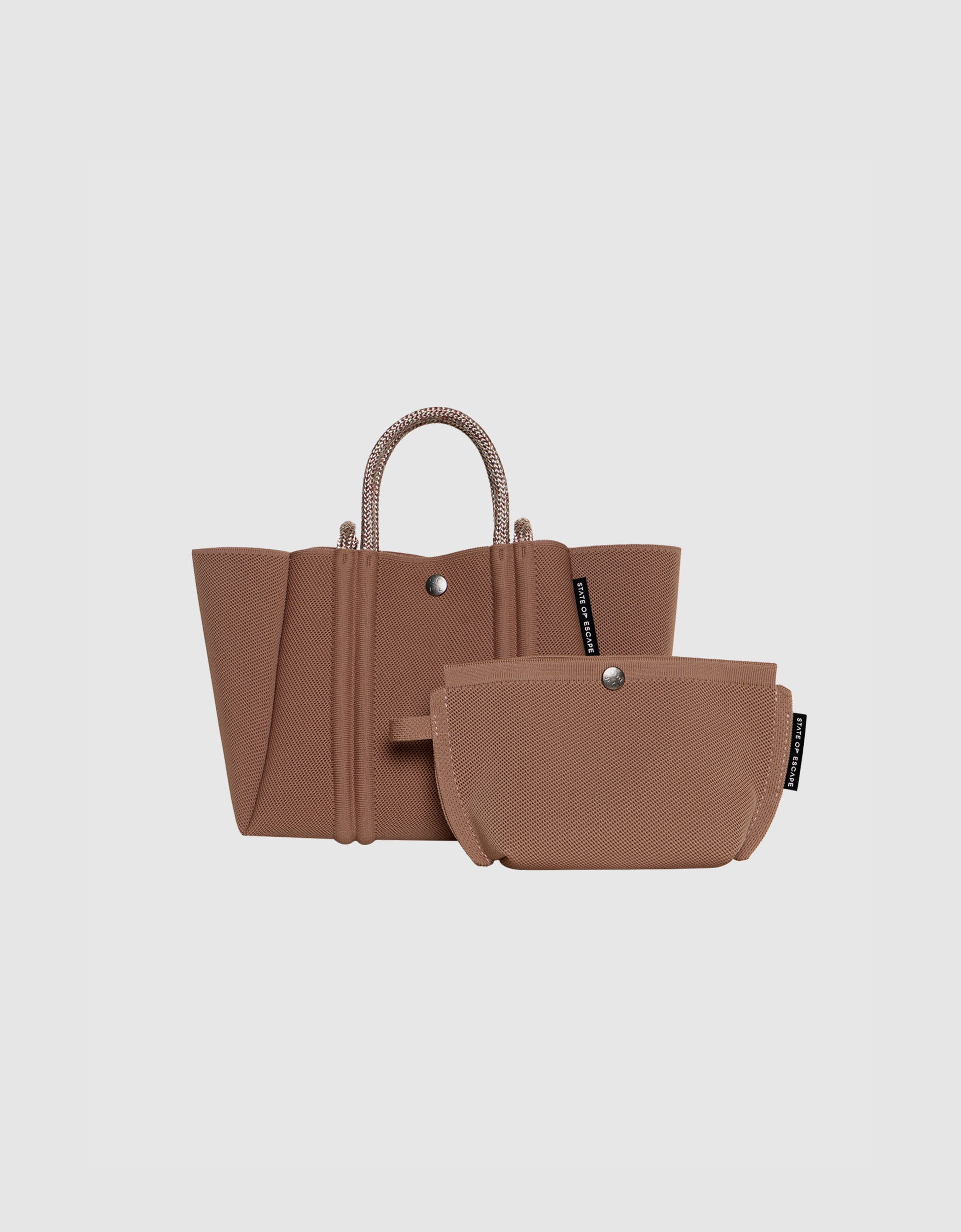 Meridian small tote in hazelnut