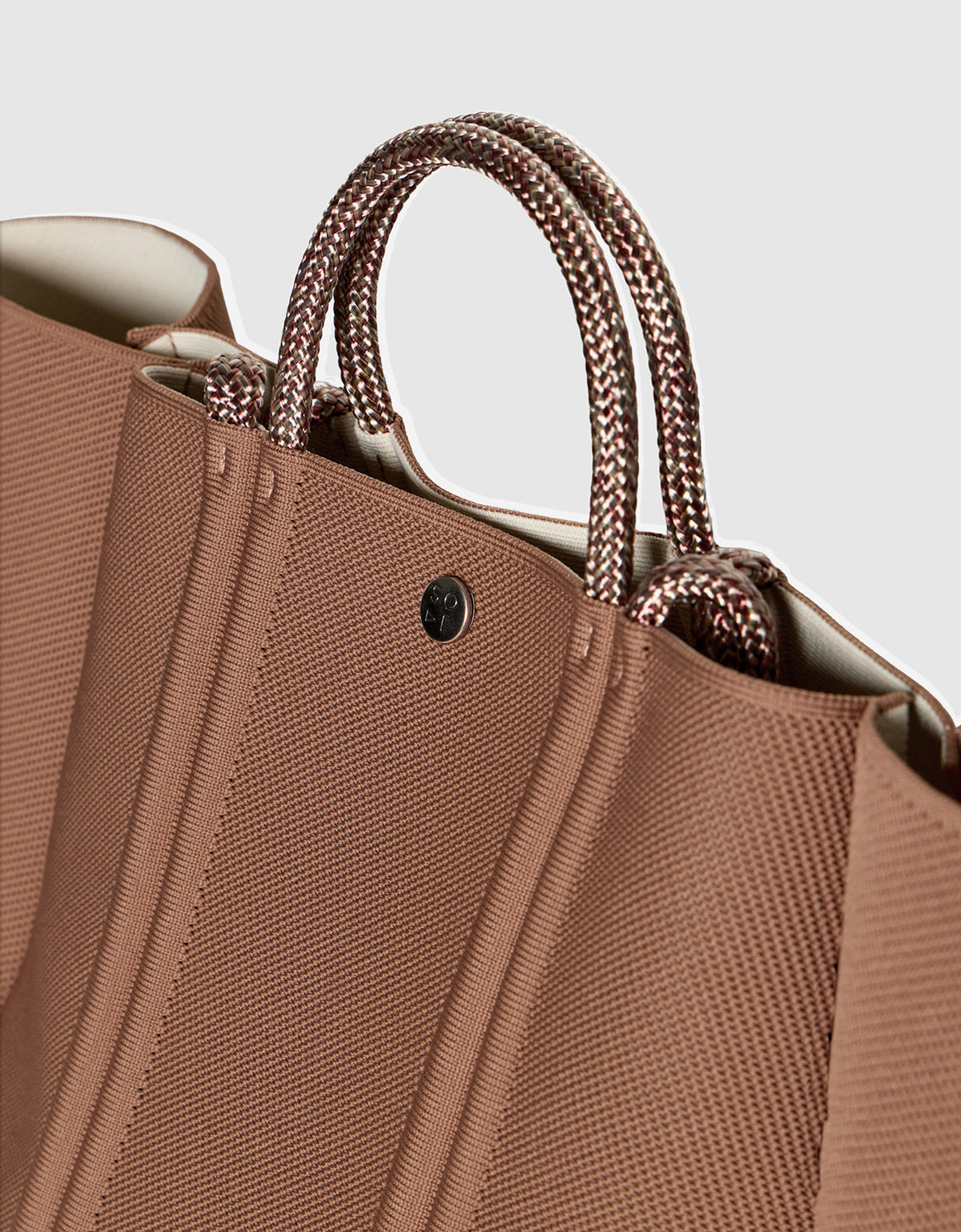 Meridian large tote hazelnut / crema