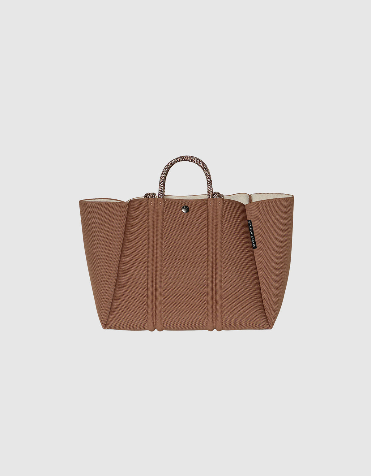 Meridian midi tote hazelnut / crema
