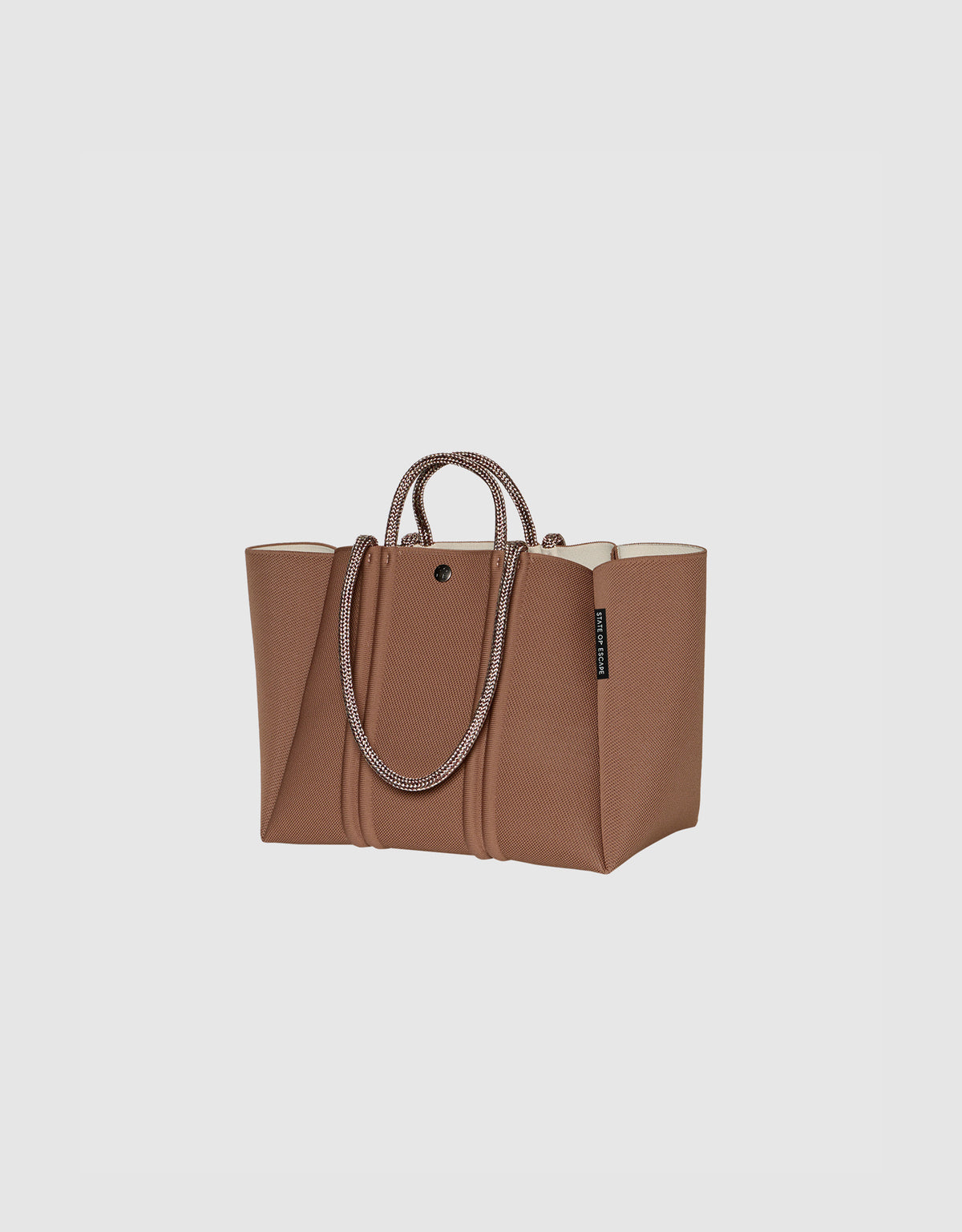 Meridian midi tote hazelnut / crema