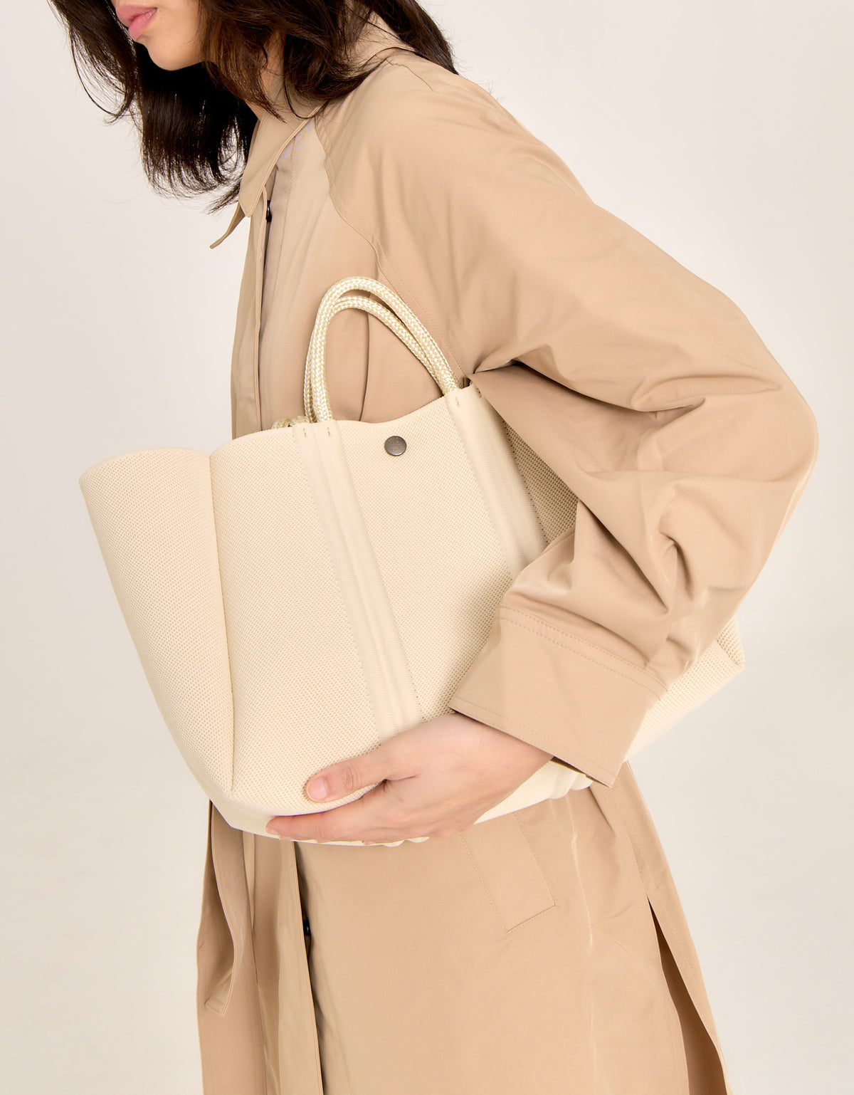 Meridian midi tote crema