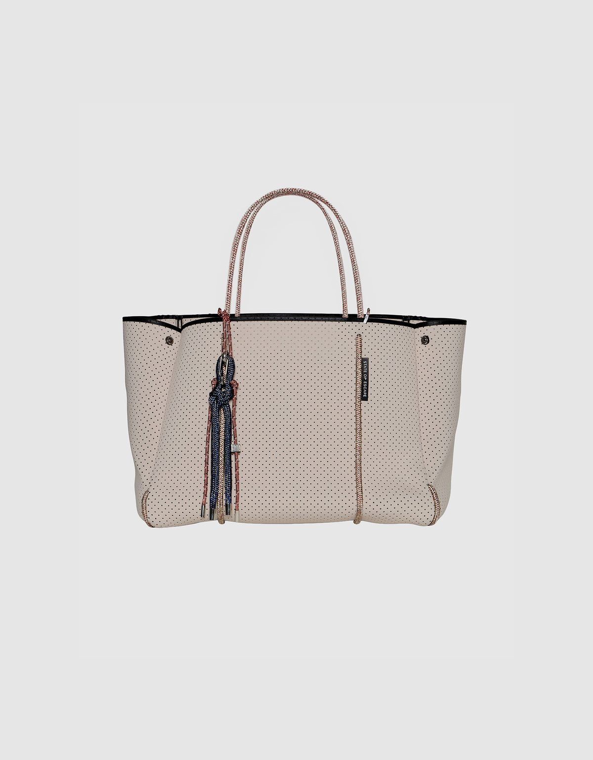 Nina Mini me bag charm tan / navy