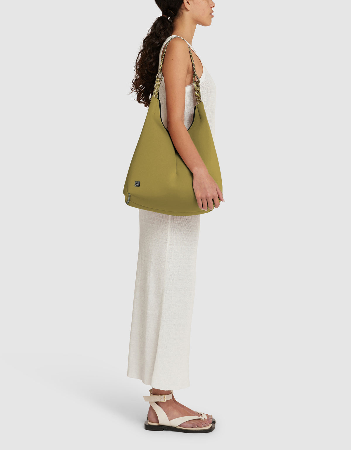 Solstice tote in olive oil